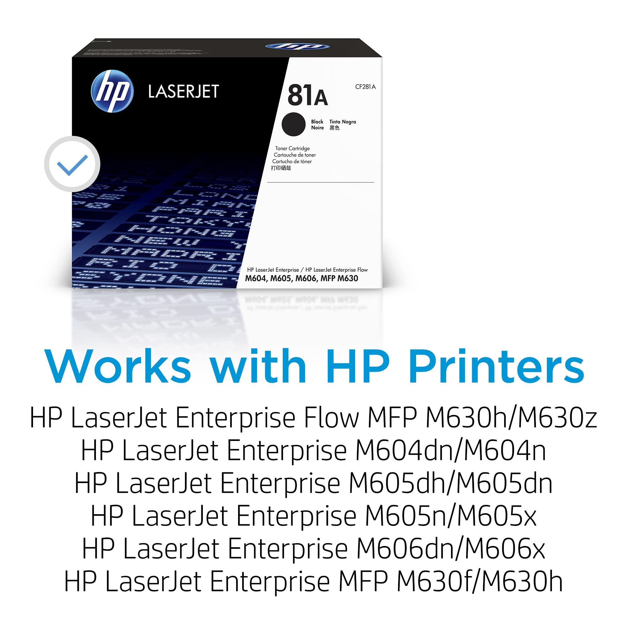 HP 81A original Toner cartridge CF281A black standard capacity 10.500 pages 1-pack