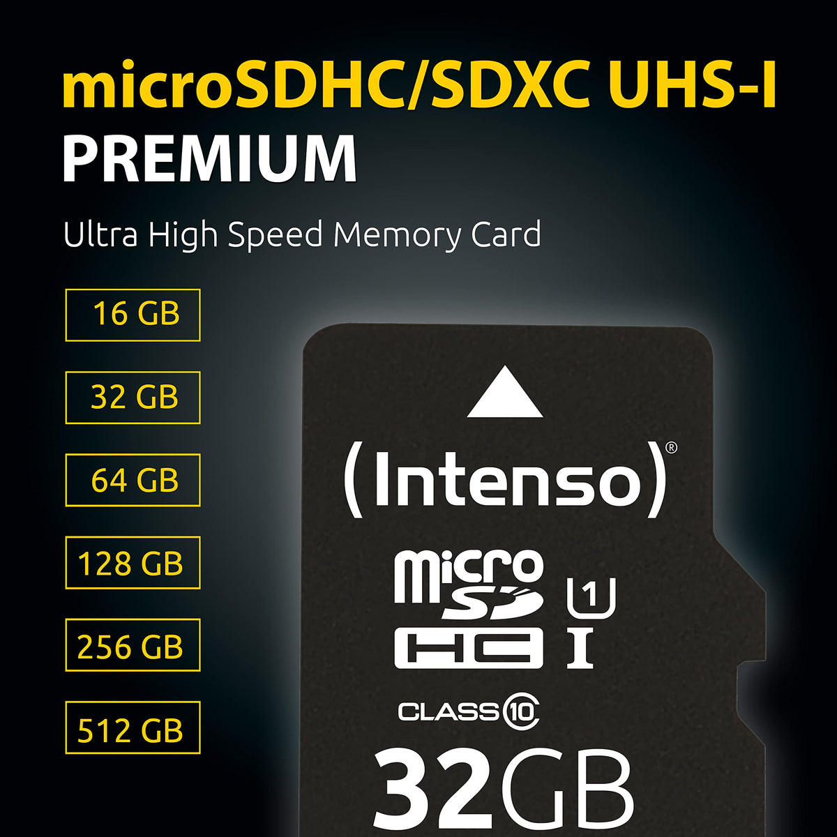 INTENSO Carte MicroSDXC UHS-I Premium Class 10 - 512 Go