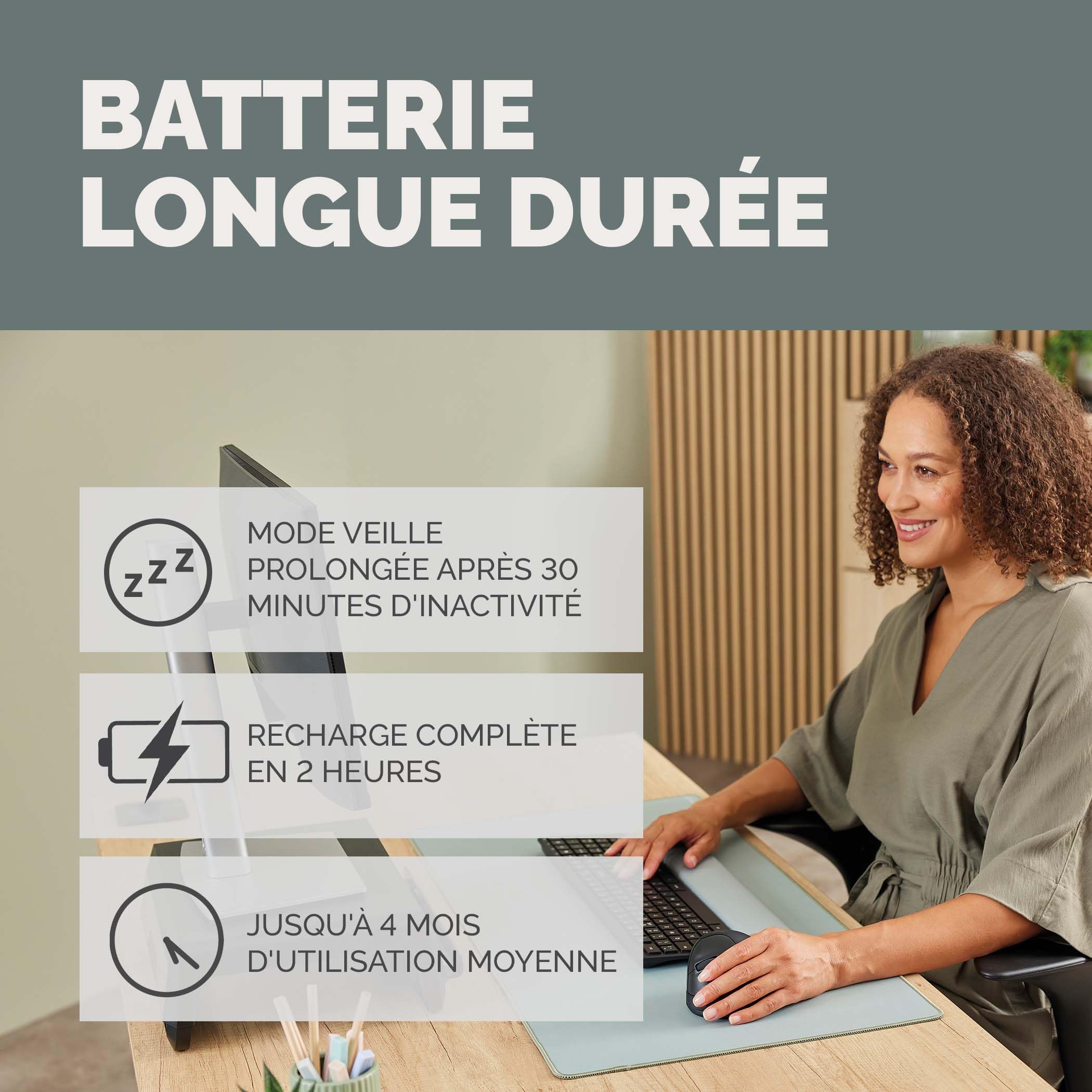 FELLOWES BREYTA PLUS+ SOURIS VERTICALE ERGONOMIQUE - TAILLE LARGE POUR GAUCHER