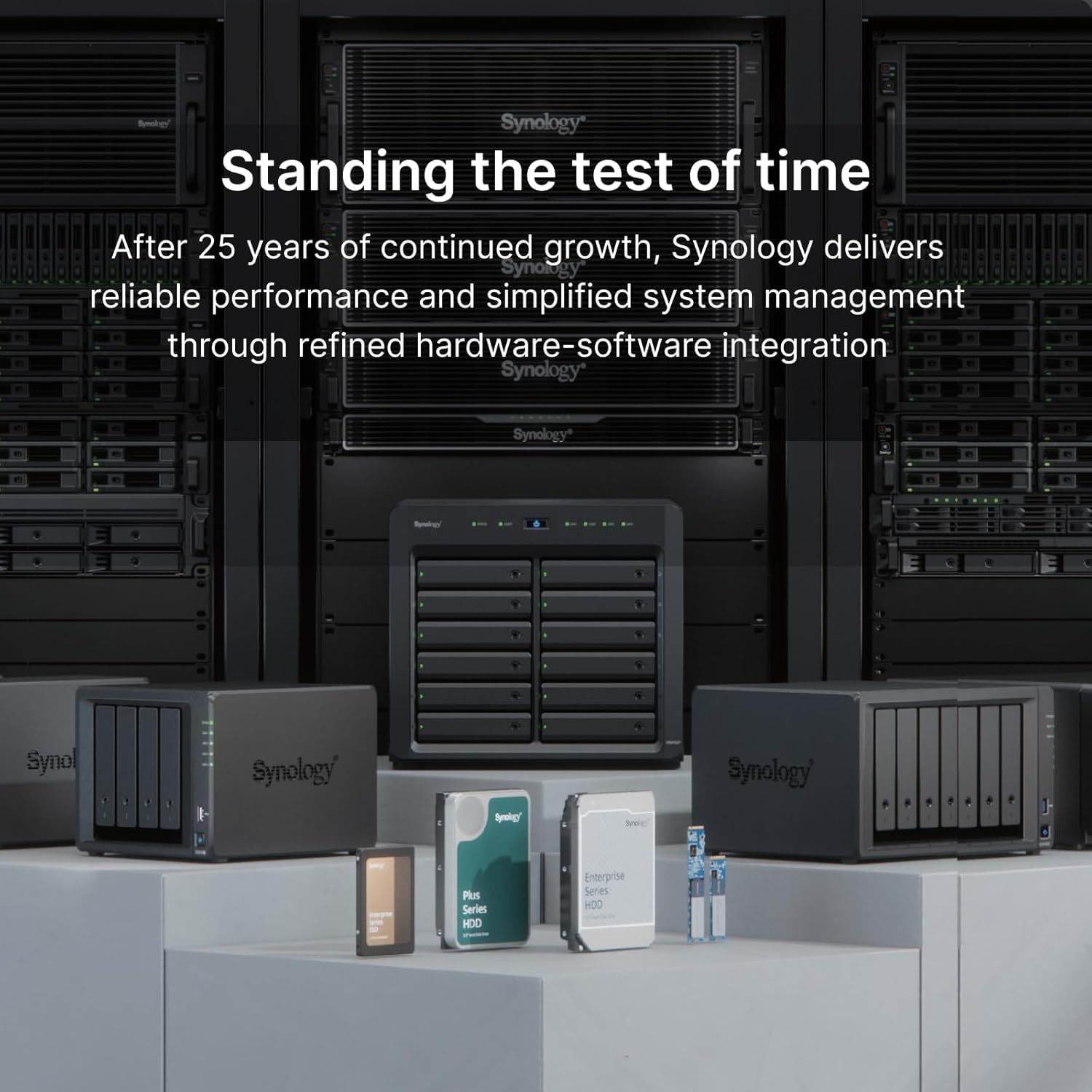 SYNOLOGY Disque dur SATA 3.5 de qualité NAS conçu pour les unités j Value et Plus 8To Compatibilité et gestion améliorées