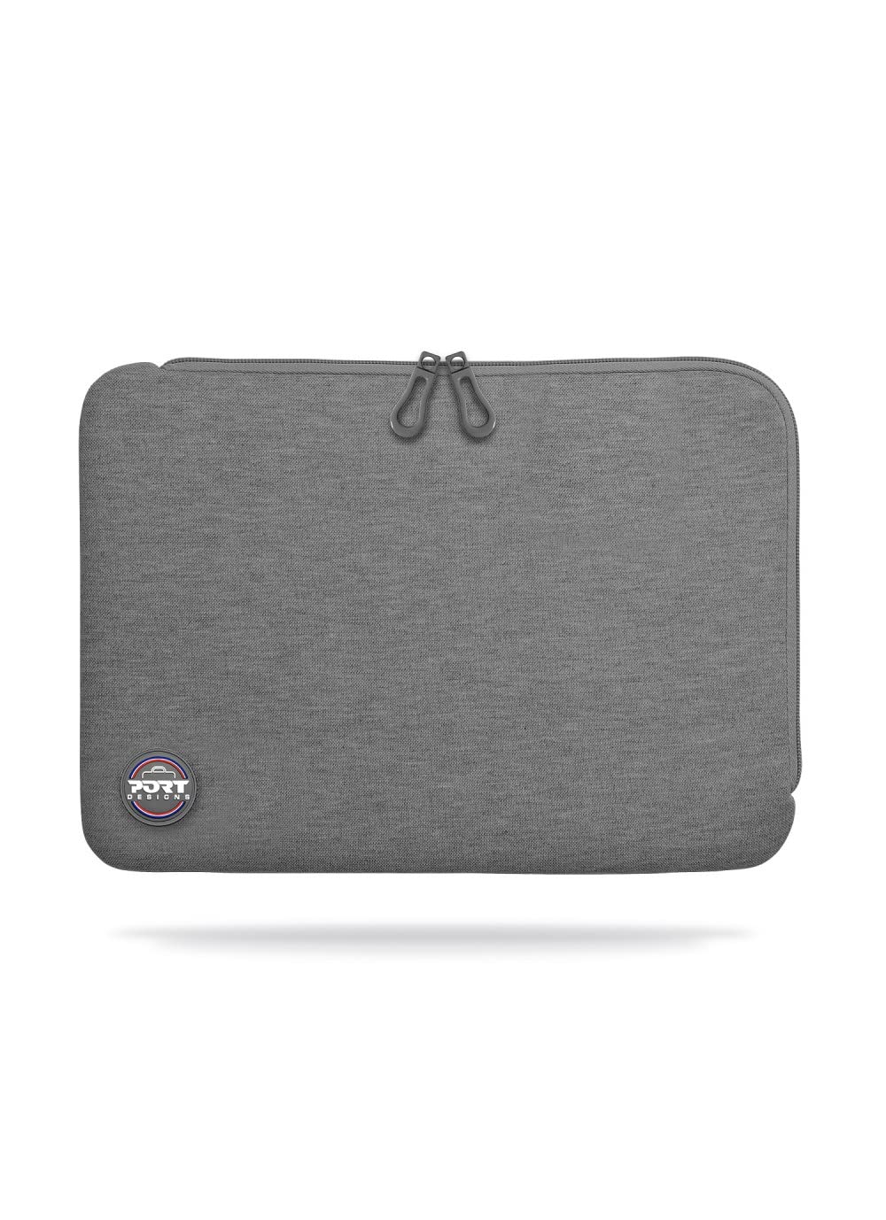 PORT DESIGNS Trendy Cotton Neoprene Laptop Sleeve 15.6p L-shaped opening for easy access Stretchy cotton neoprene material Black