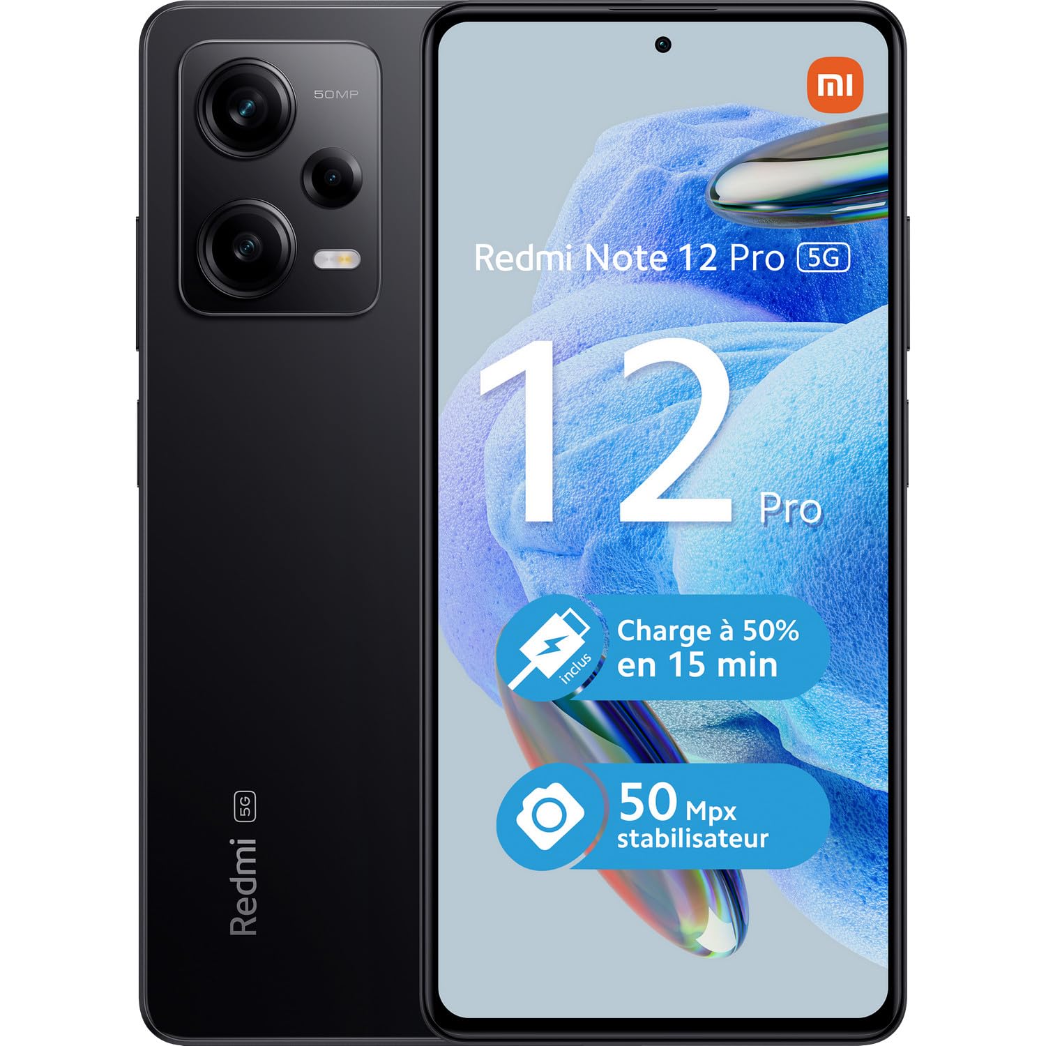 Xiaomi Redmi Note 12 Pro 5G (Double Sim - 6.67", 128 Go, 6 Go RAM) Noir
