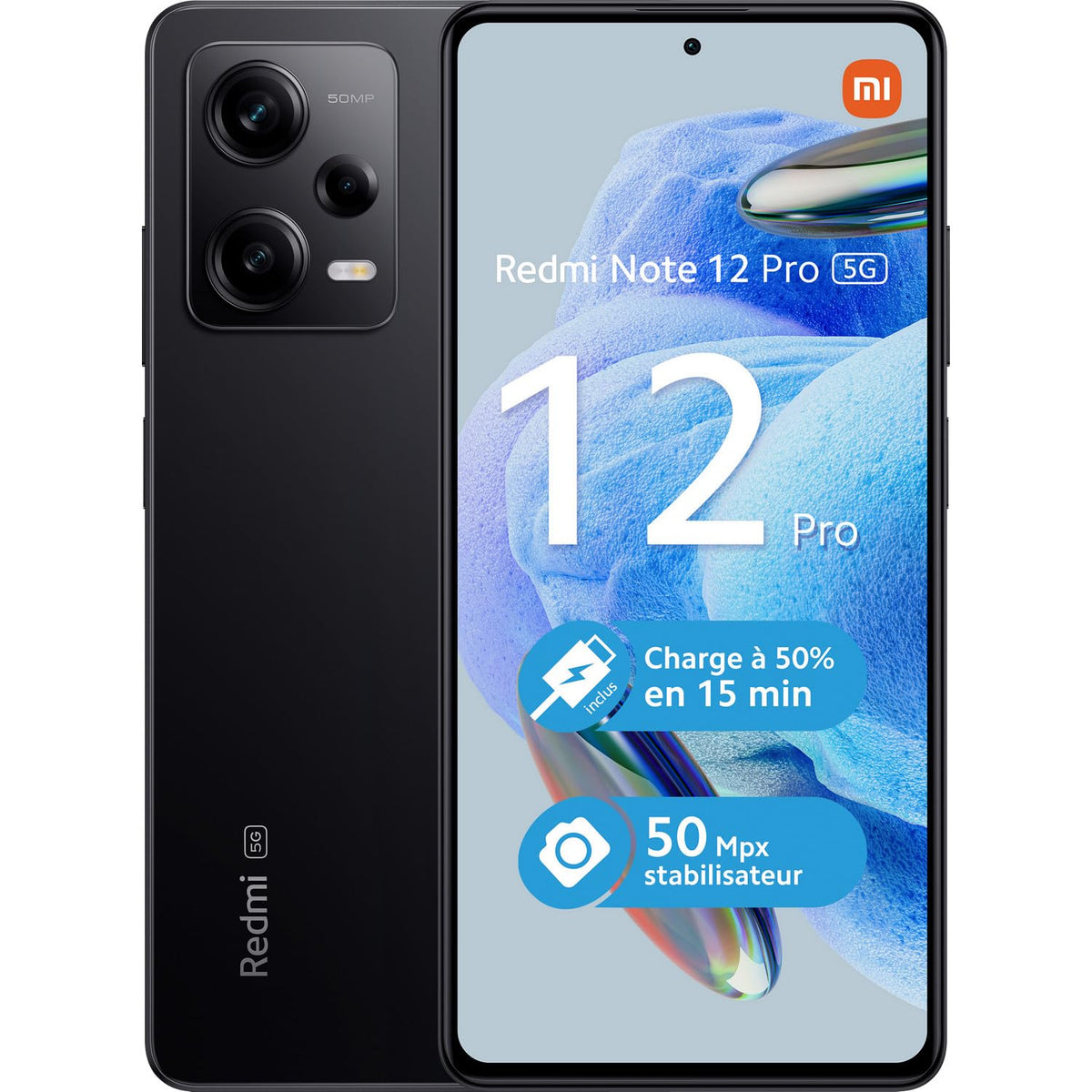 Xiaomi Redmi Note 12 Pro 5G (Double Sim - 6.67", 128 Go, 6 Go RAM) Noir