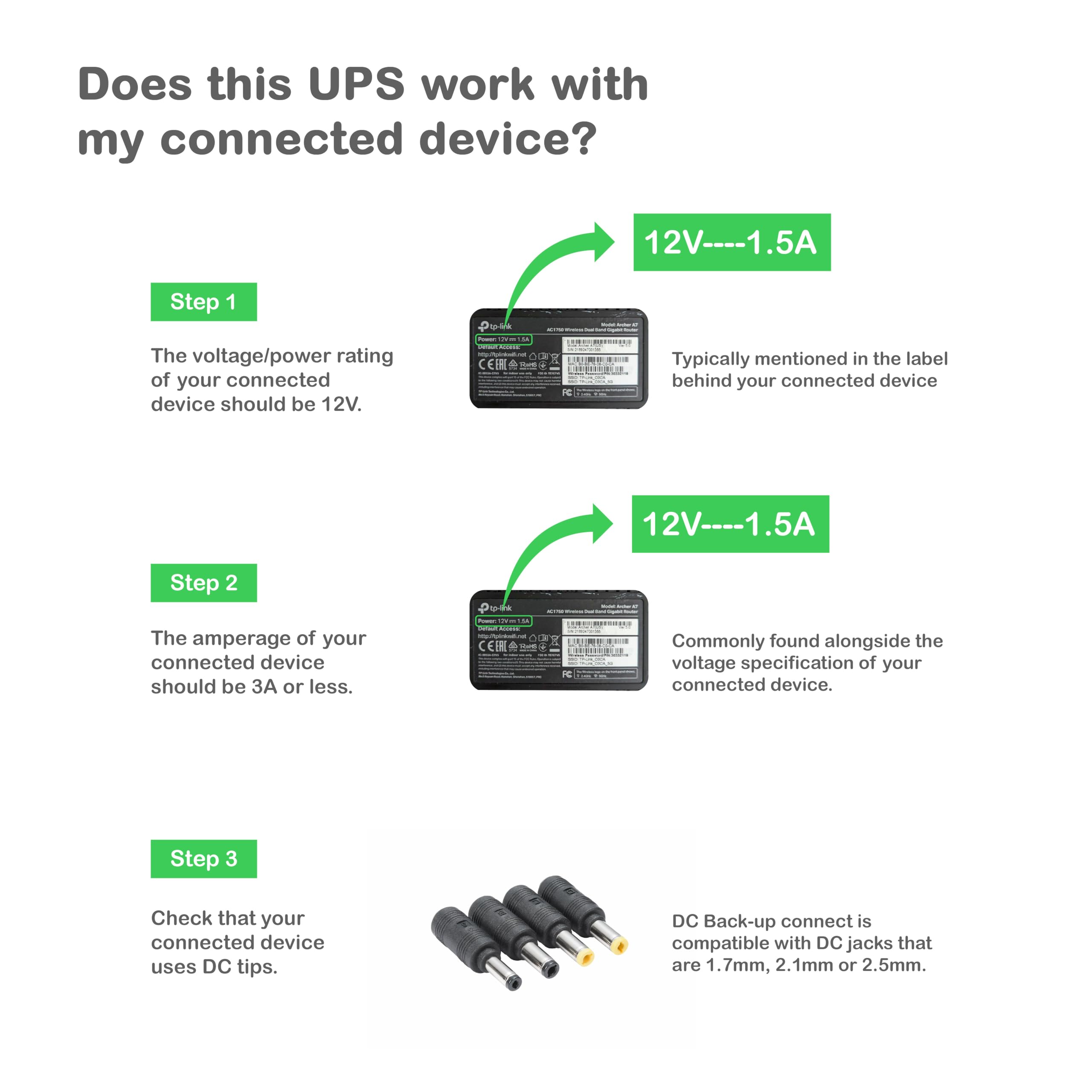 APC Back-UPS Connect UPS 12V 36Watt 27.75 Wh output connectors 1 white