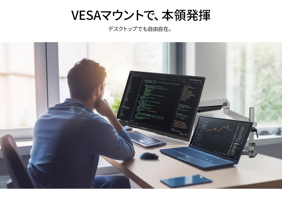JAPANNEXT JNMDIPS238UC6 Ecran LED 23,8 UHD (3840x2160) à 60Hz  IPS  250 cd/m