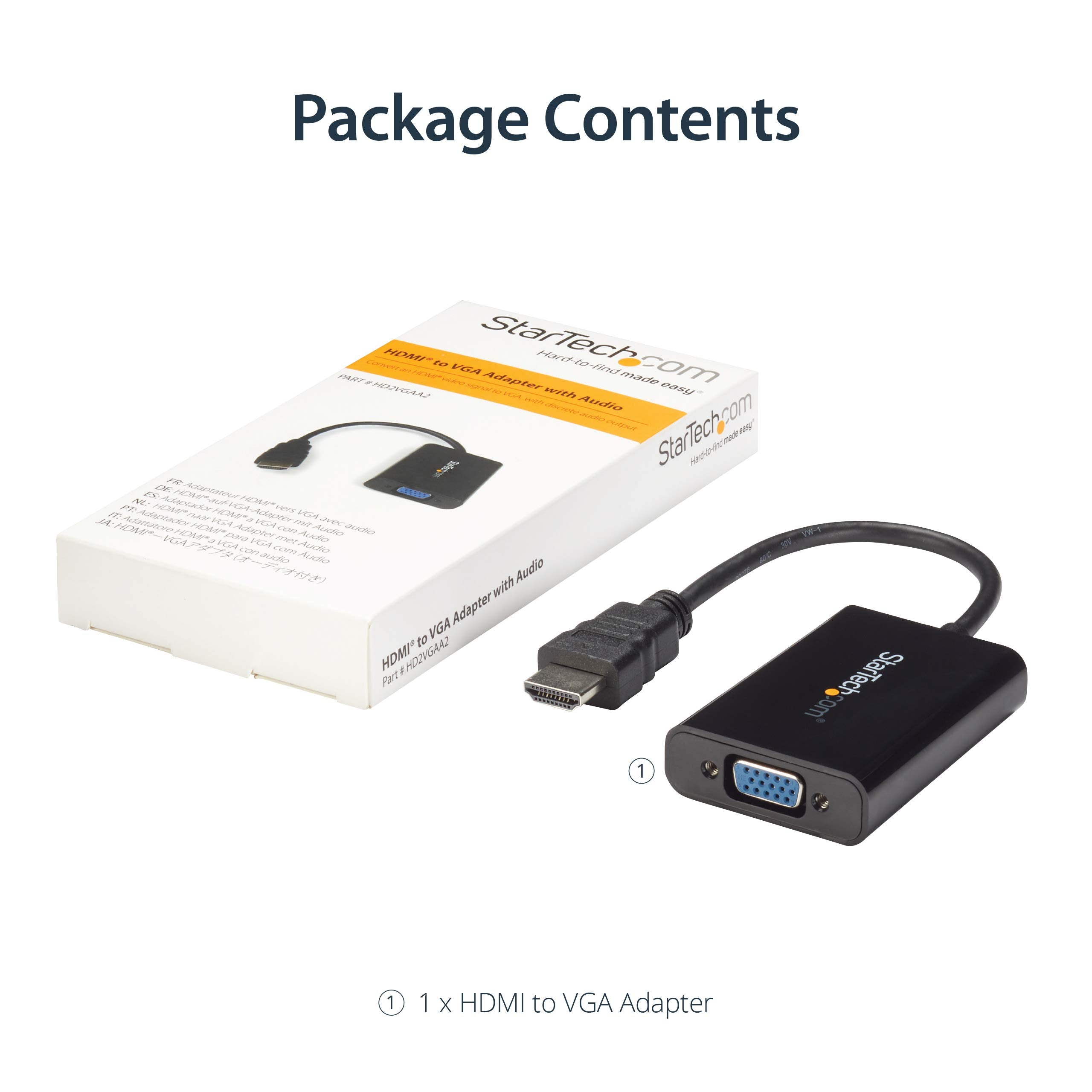 HDMI to VGA Adapter Converter with Audio