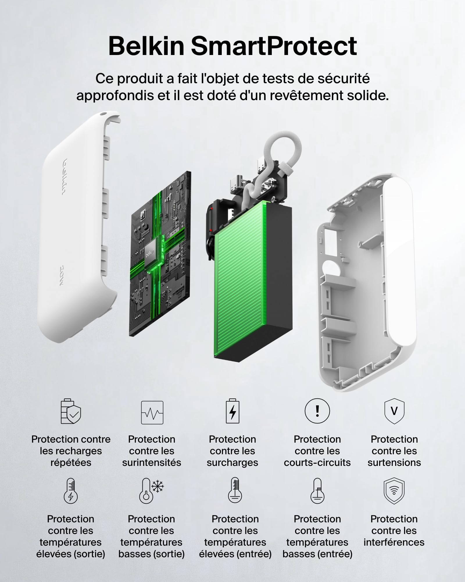 BELKIN 10k PD20W Power Bank with Display White