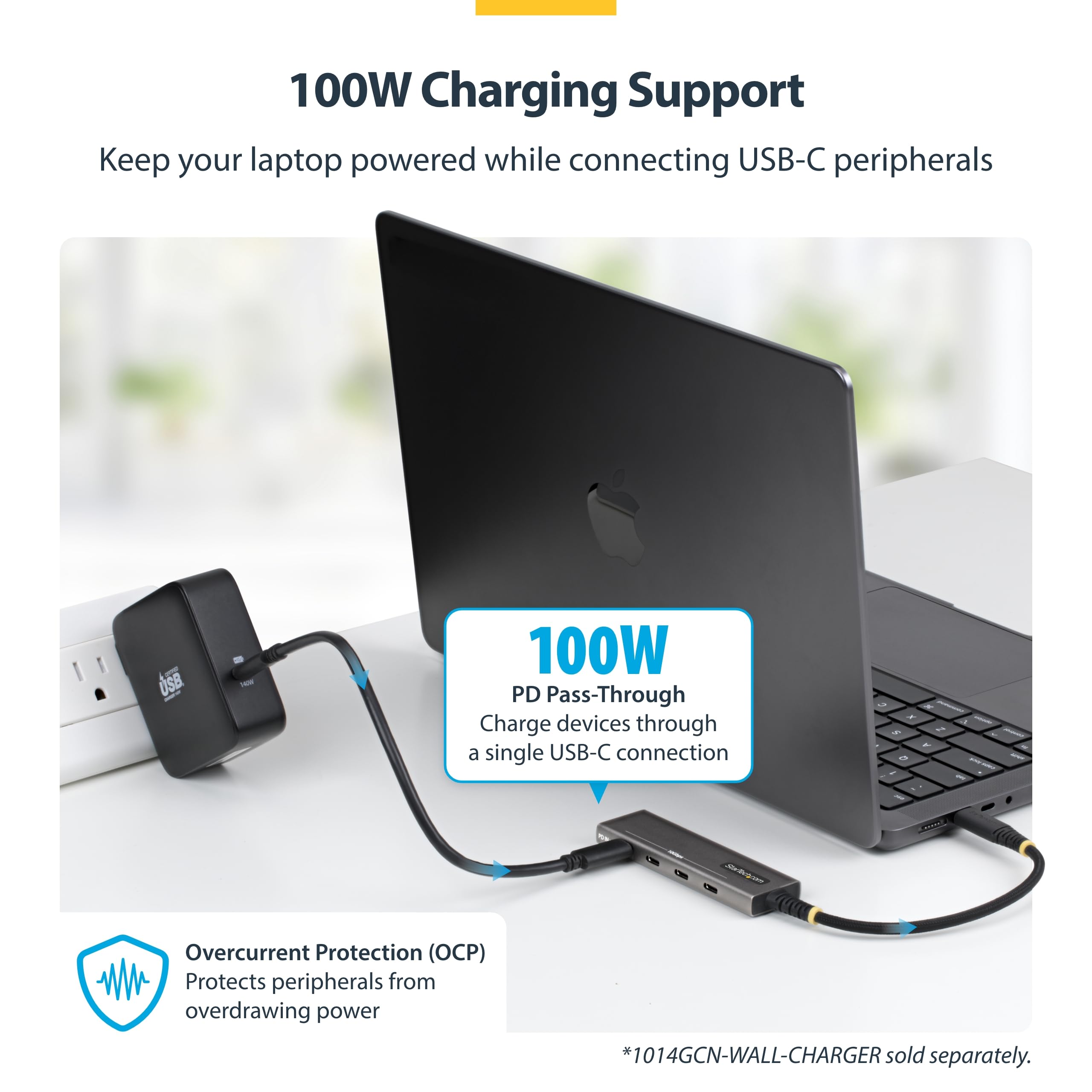 4-Port USB-C Hub 10Gbps 4x USB-C Ports