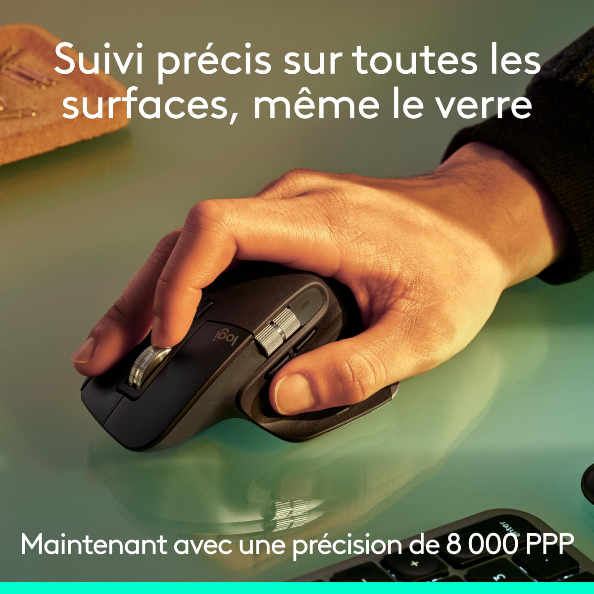 LOGITECH Master Series MX Master 3S Mouse ergonomic optical 7 buttons wireless Bluetooth 2.4 GHz Bolt USB receiver