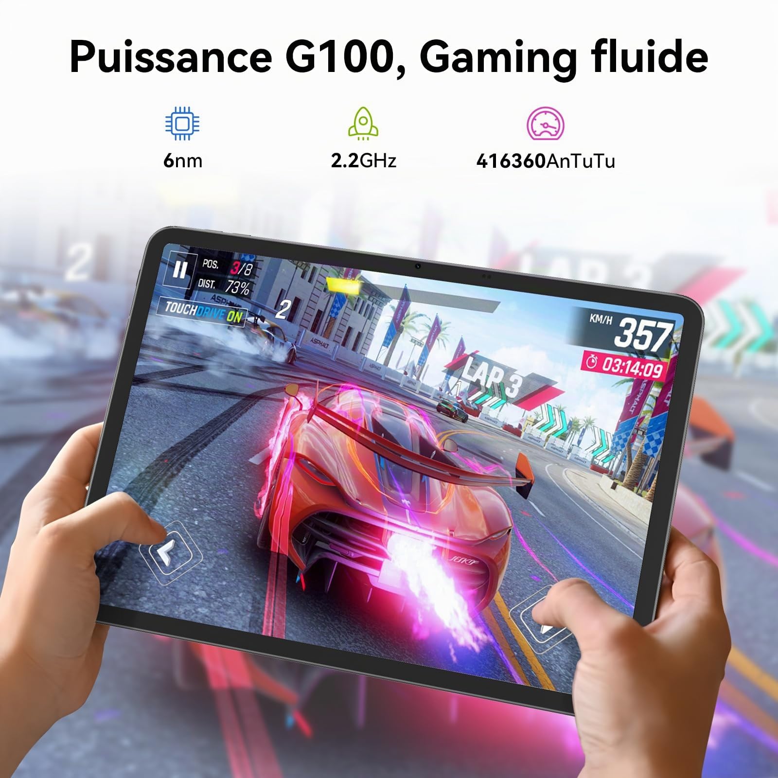 Blackview Link 8 (Tablette Wifi - 12.7'' - 256 Go, 6 Go RAM) Gris