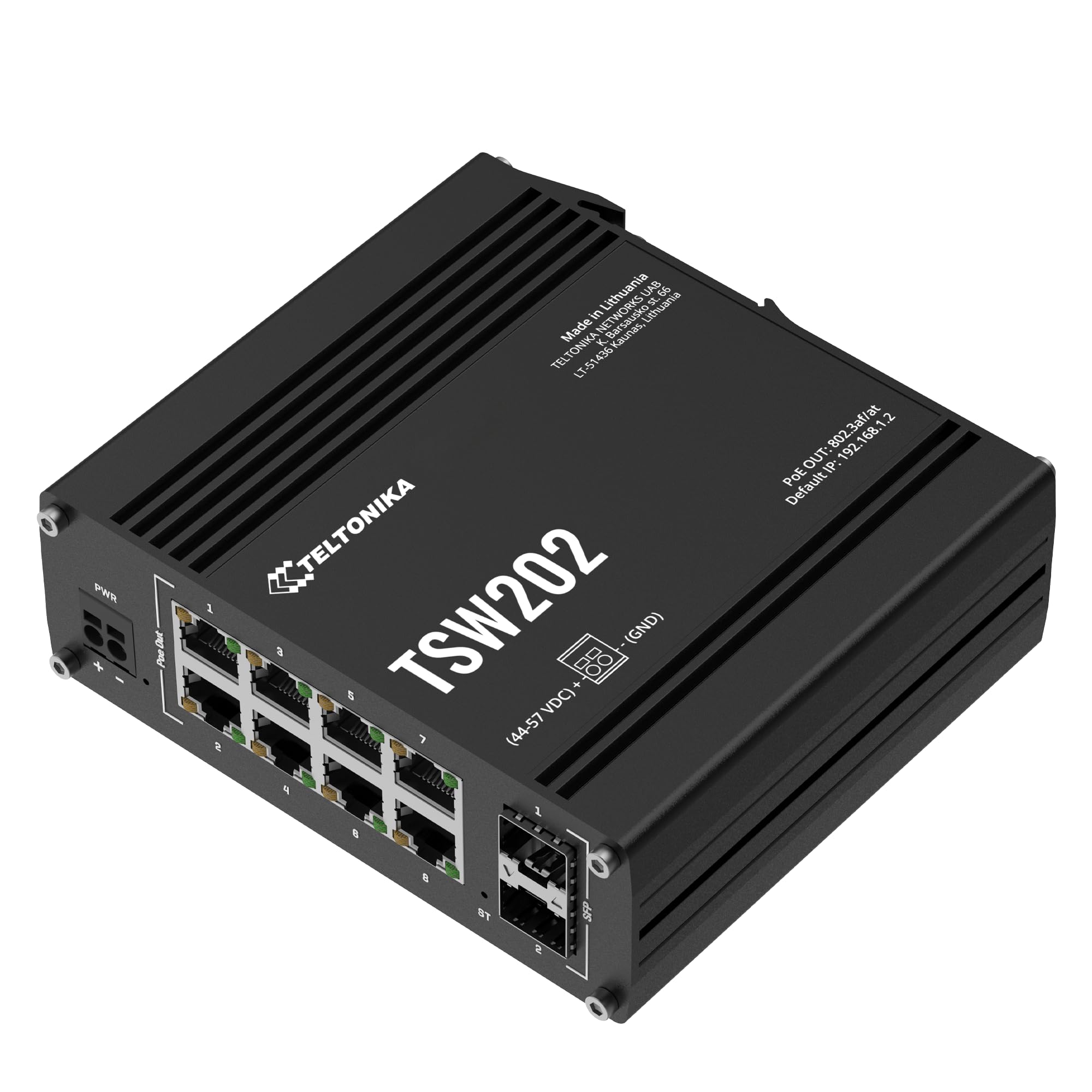 TELTONIKA NETWORKS TSW202 Layer2/L3 Managed PoE+ and SFP Ethernet switch