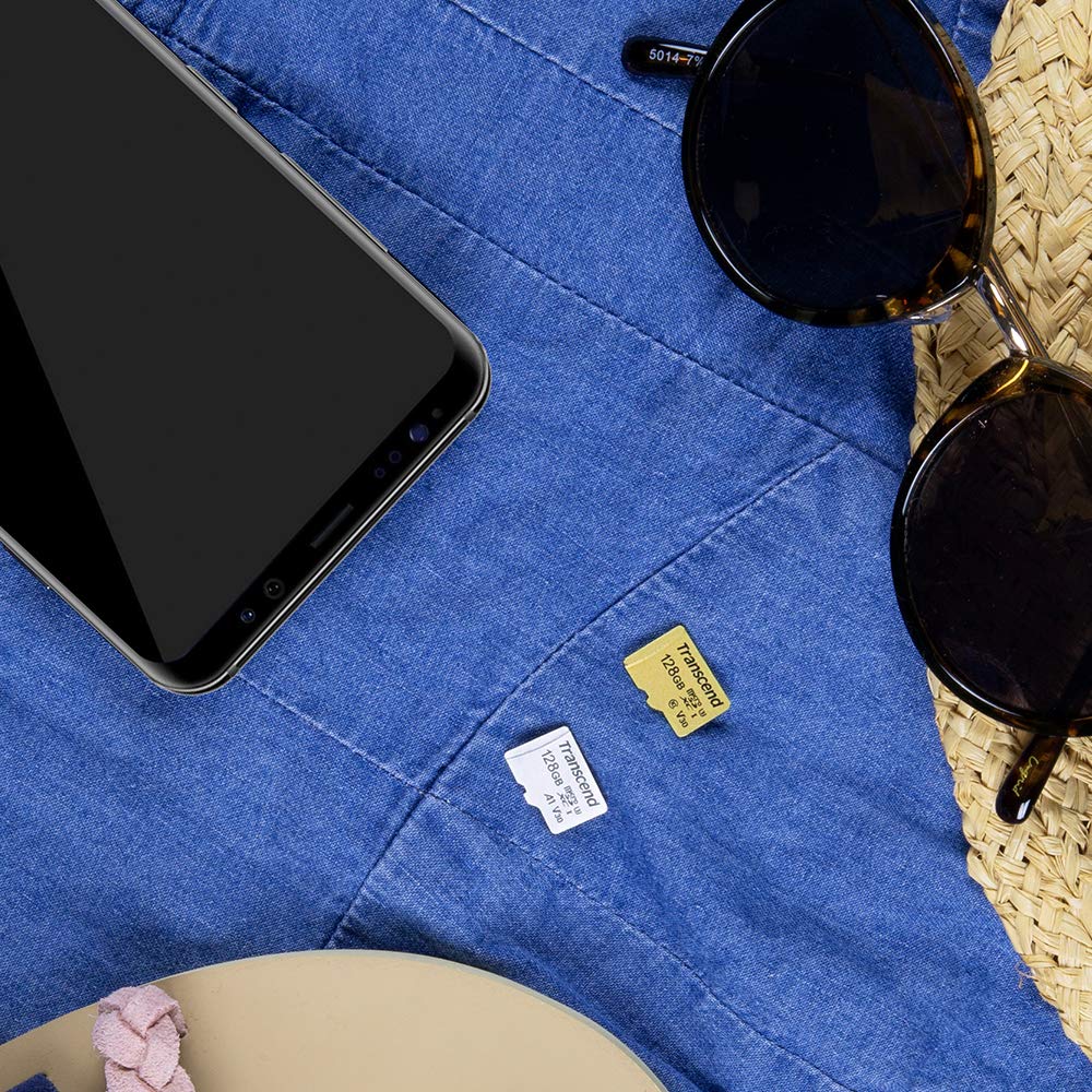 TRANSCEND 32Go UHS-I U1 microSD avec adaptateur SD pour drone / caméra