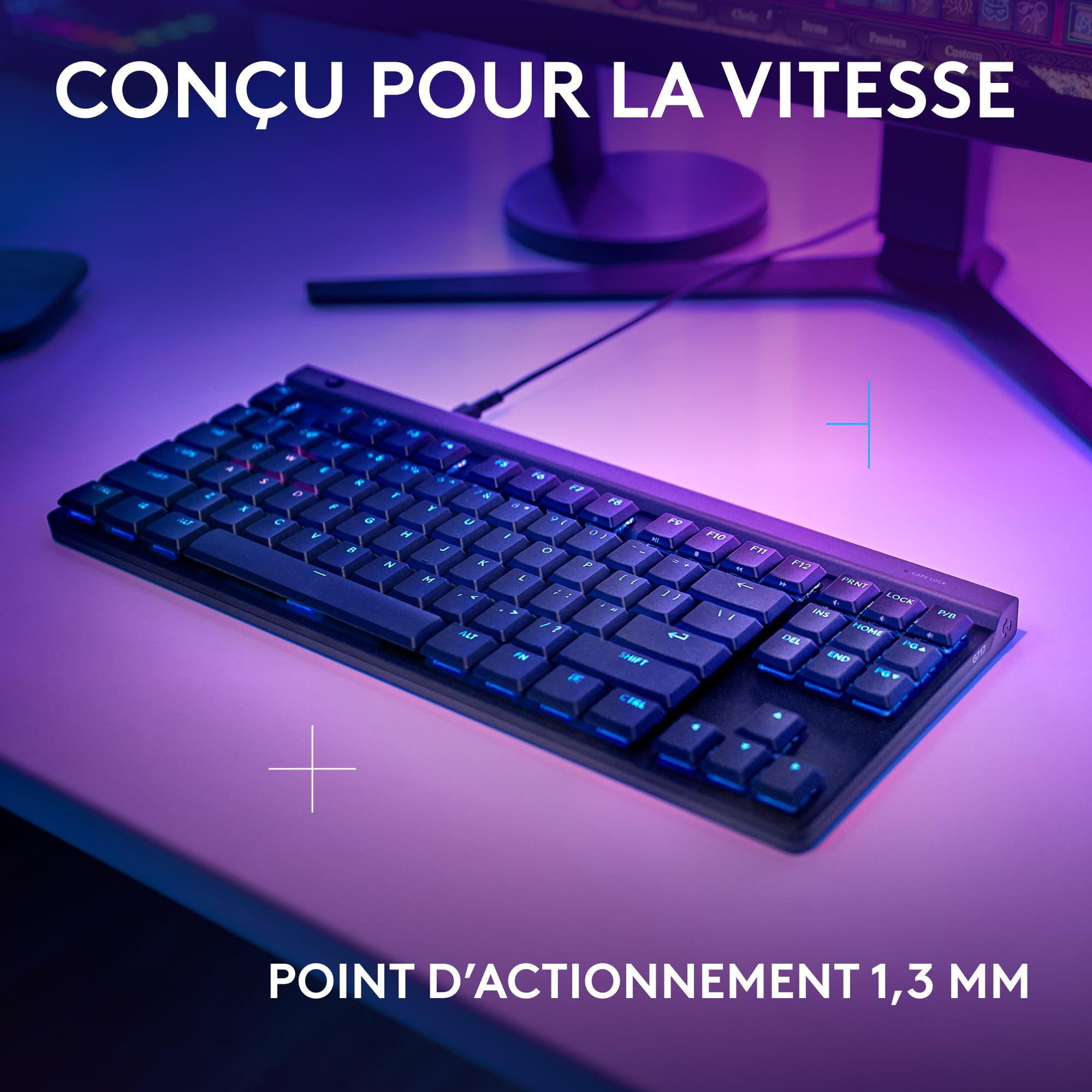 LOGITECH G515 TKL Wired Gaming Keyboard Black (FR)