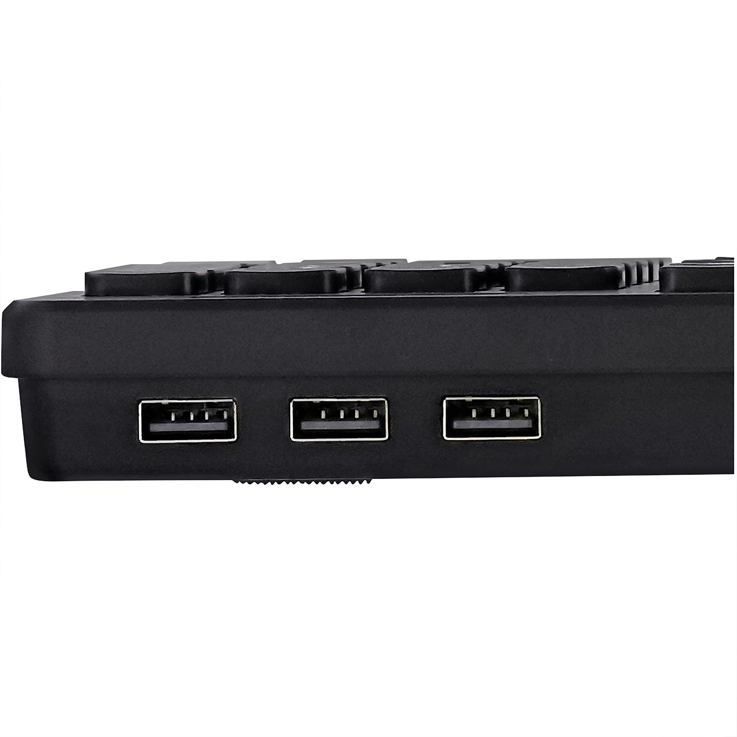 TNB HUB Wired Keyboard Built-In 3X Usb-A Hub Brushed Finish Fine Touches Automatic Connection No Installation Required