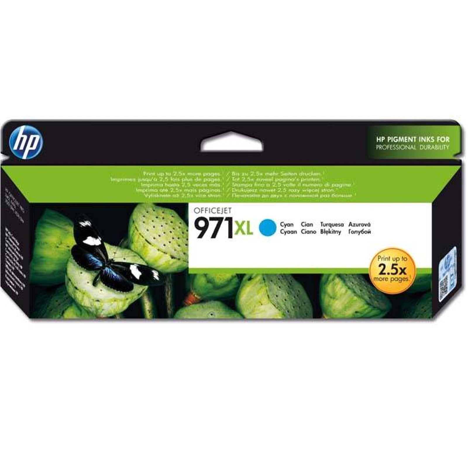 HP 971XL original Ink cartridge CN626A cyan