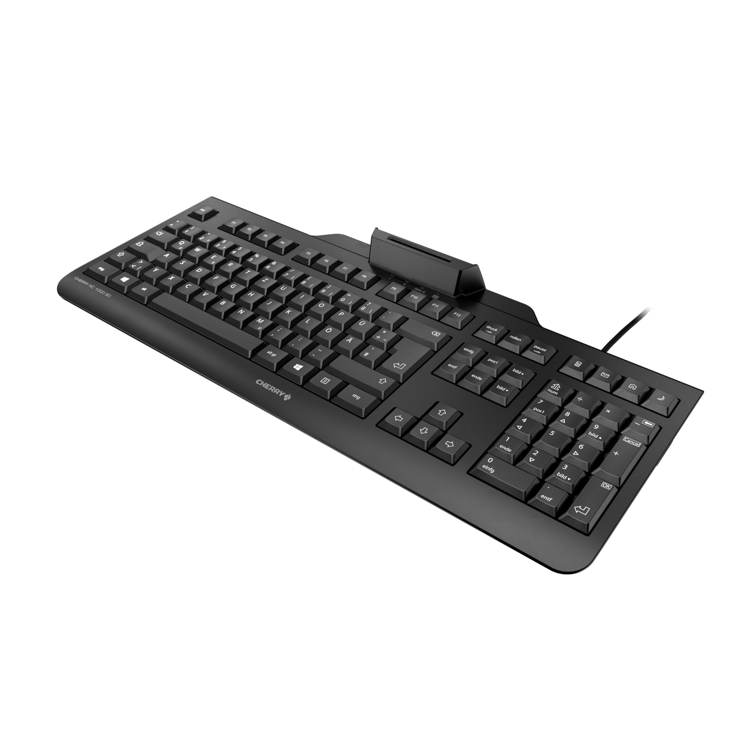 CHERRY Clavier (+cart puces) KC-1000 SC USB noir AZERTY (BE)