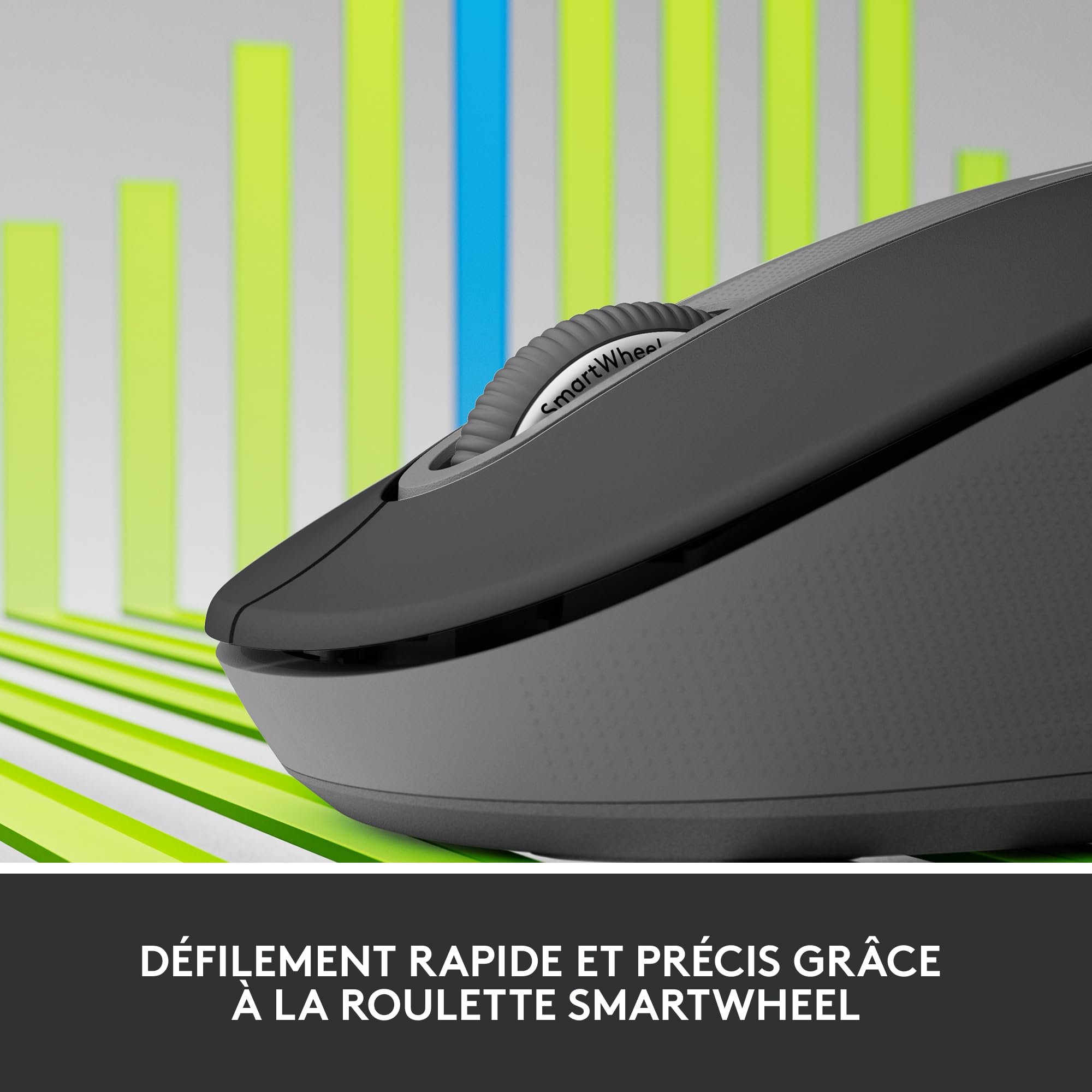 LOGITECH Signature M650 for Business Mouse optical 5 buttons wireless Bluetooth 2.4 GHz Bolt USB receiver graphite