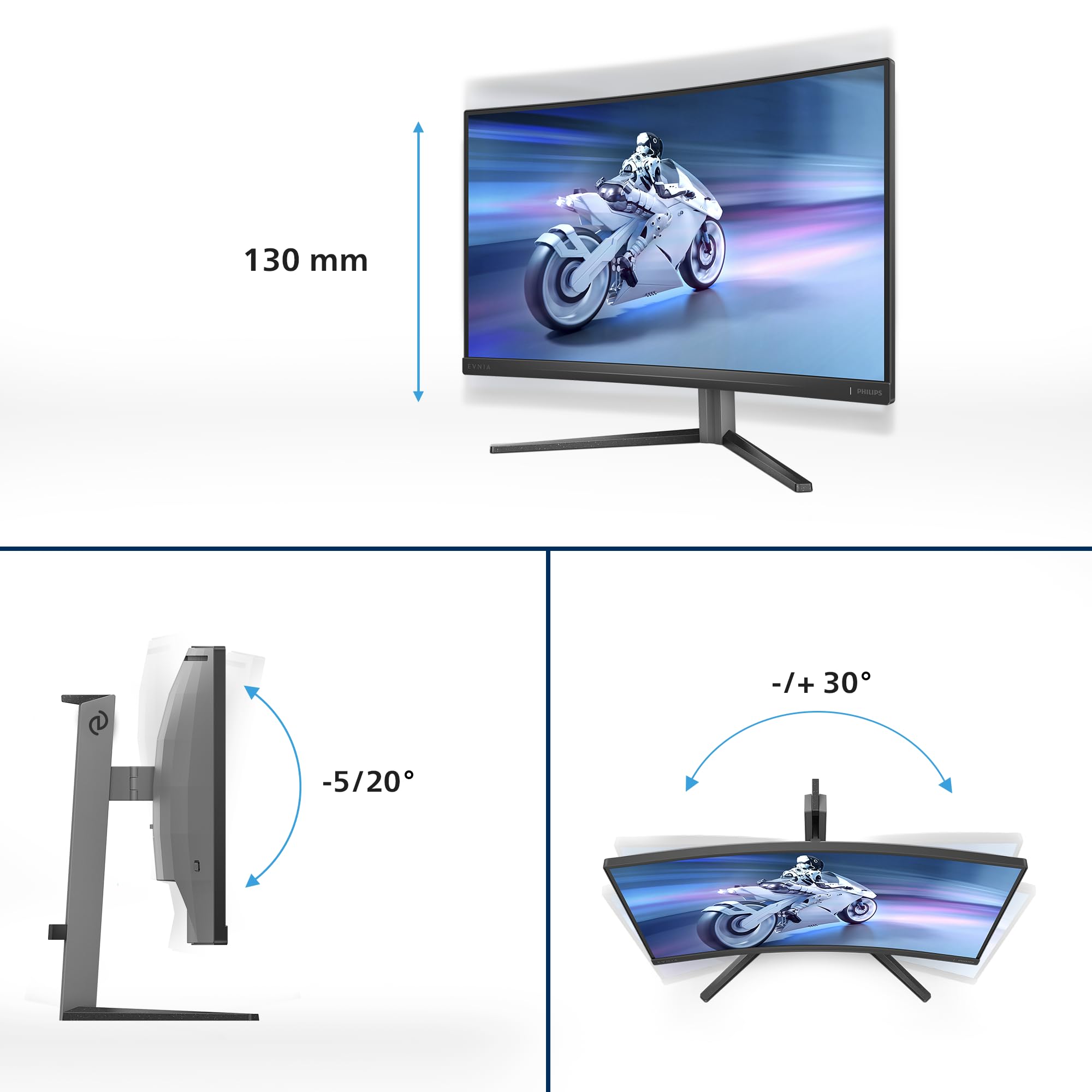 PHILIPS 27M2C5200W 27p FHD 16:9 HDMI Black/Grey