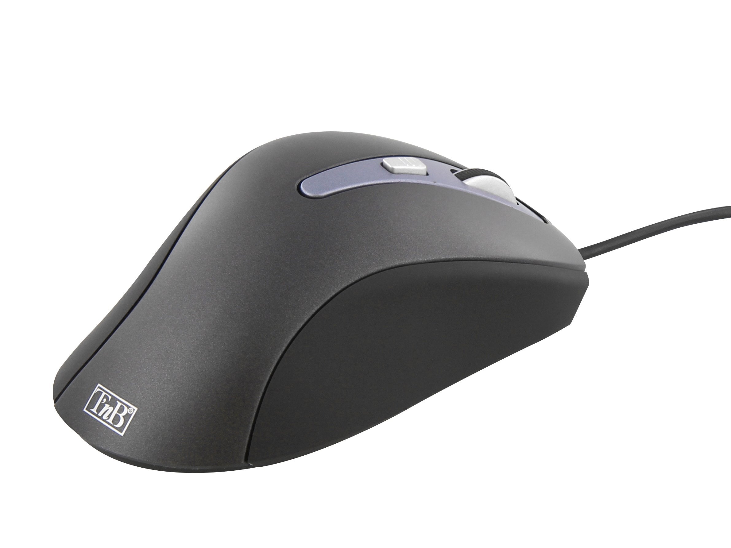 TNB Office Wired Mouse Black Ultra Comfortable Curved Shape Allowing To Perfectly Fit The Shape Of The Hand Pleasant Grip
