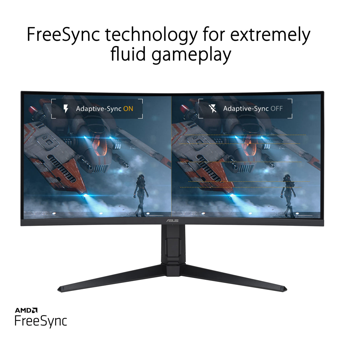 ASUS TUF Gaming VG34VQEL1A 34p UWQHD Curved Monitor 100Hz 1ms MPRT FreeSync HDR 10 VA Panel 21:9 3440x1440 DP HDMI USB Ergonomic