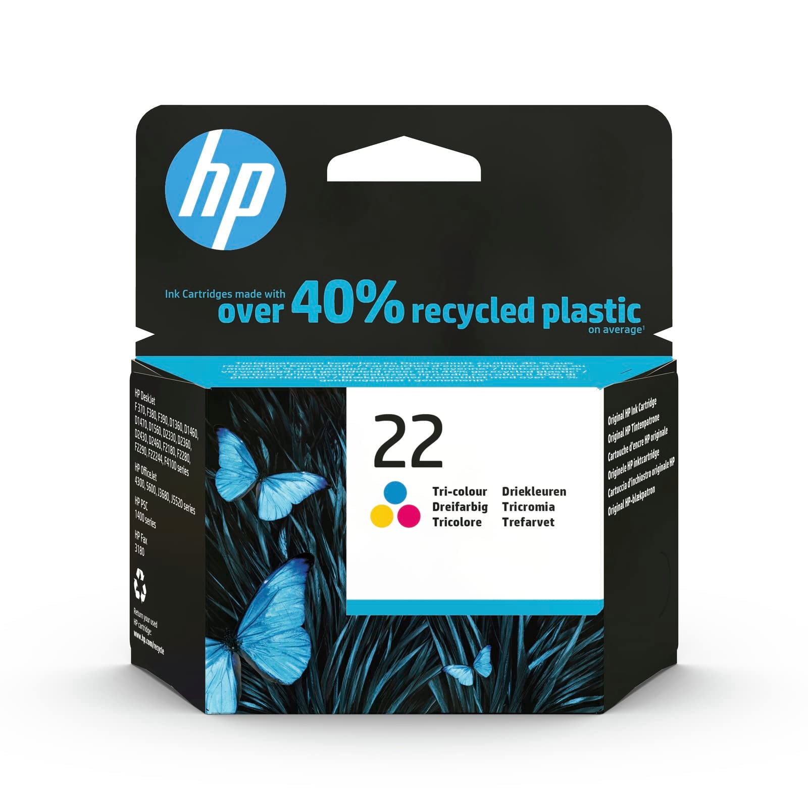 HP NO22 CARTOUCHE JET D ENDRE 3 COULEURS (5ML)