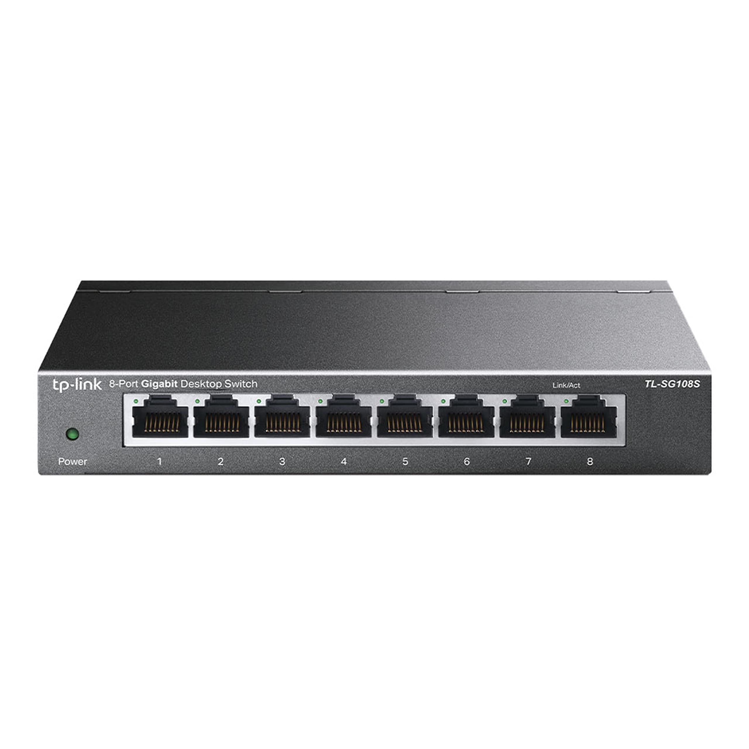 TP-LINK TL-SG108S 8-Port Desktop Gigabit Ethernet Switch Steel Case