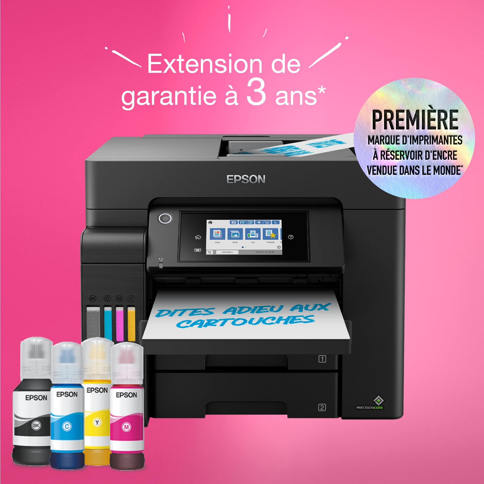 EPSON EcoTank ET-5805 MFP colour inkjet ITS A4 25ppm Print 550sheets USB LAN Wi-Fi Black