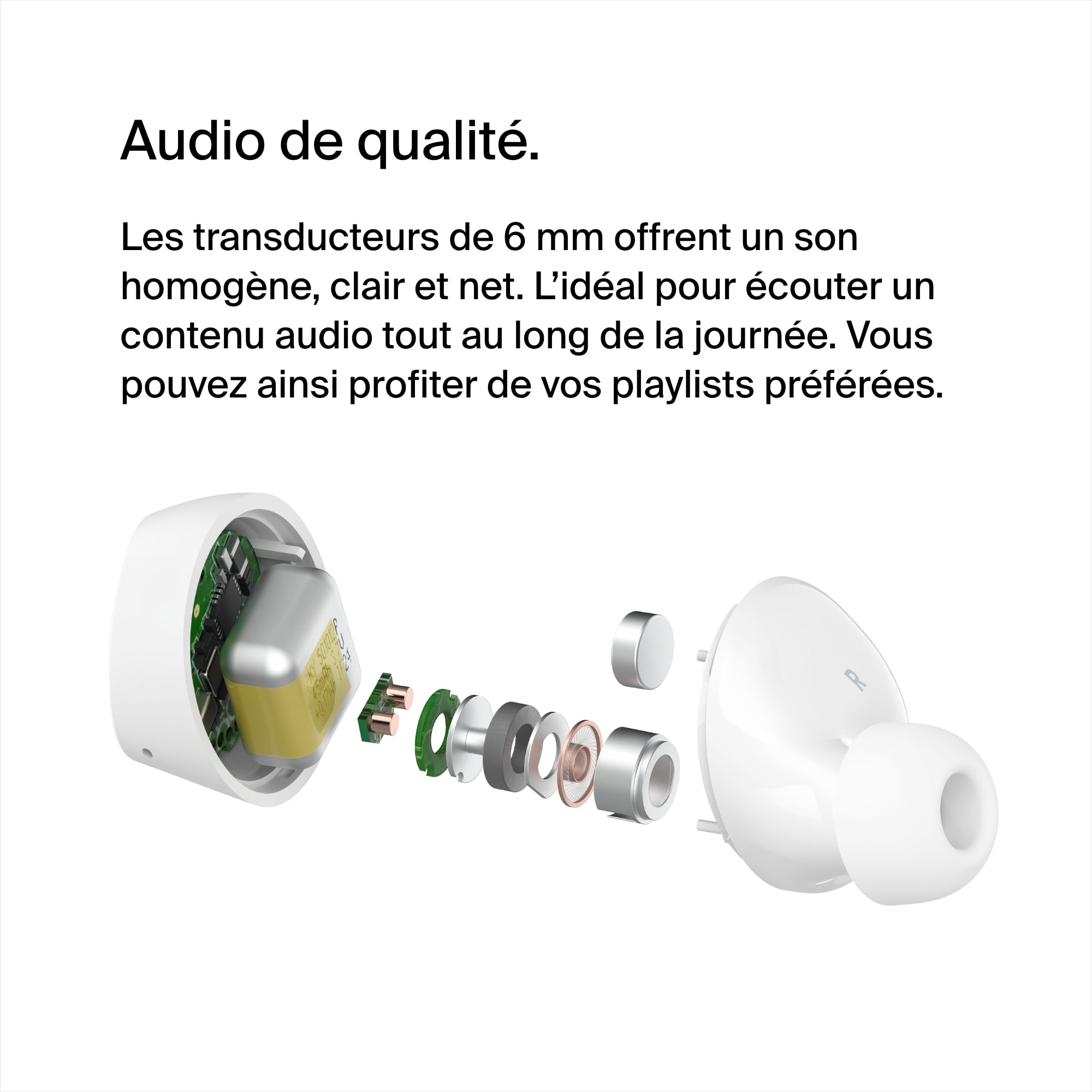 BELKIN SOUNDFORM BoltTrue Wireless Earbuds White