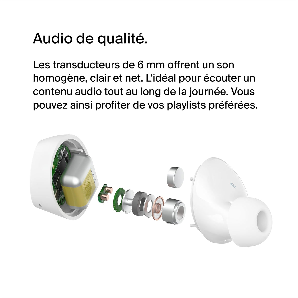 BELKIN SOUNDFORM BoltTrue Wireless Earbuds White