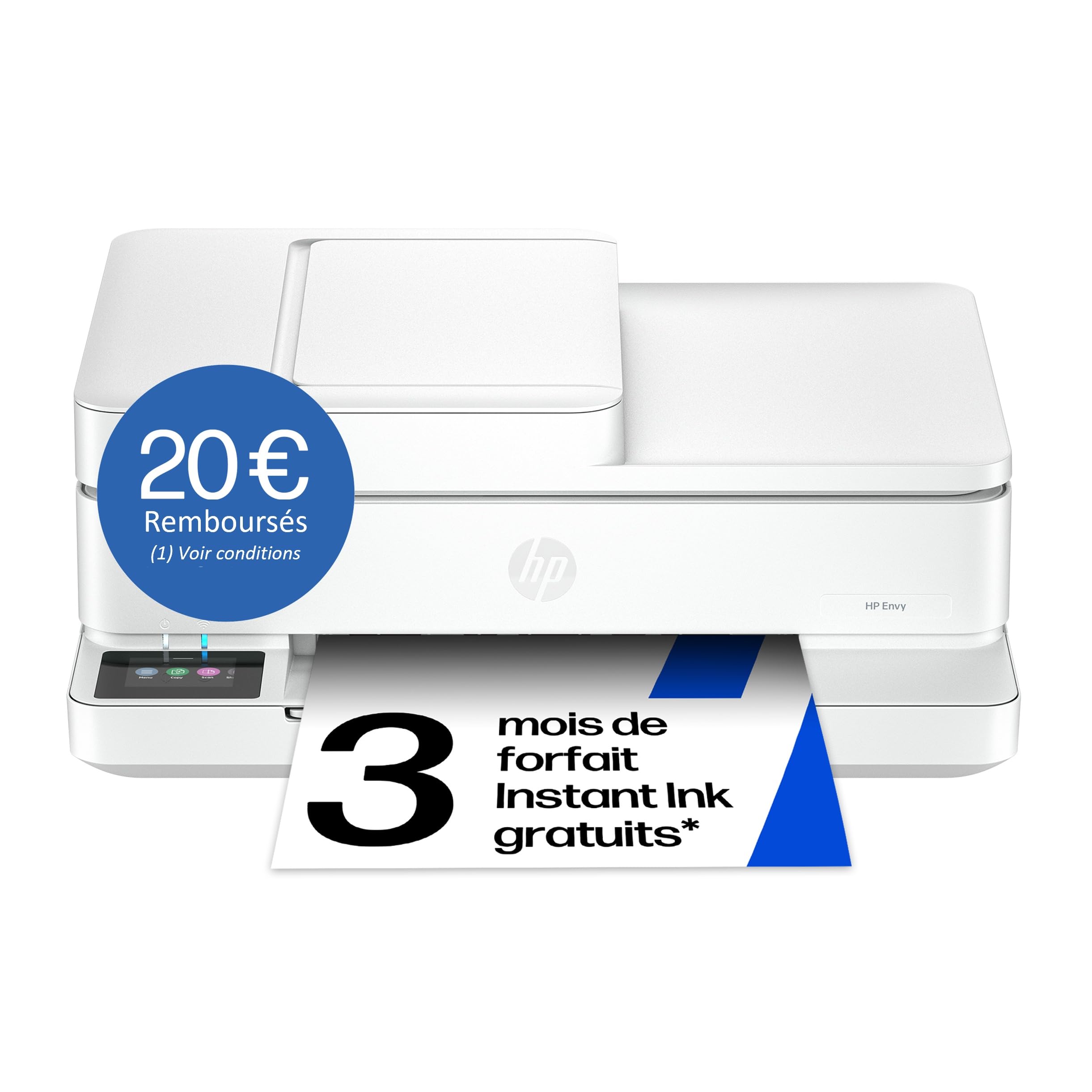 HP ENVY 6530e All-in-One MFP colour inkjet 216x297mm A4 8ppm Copy 10ppm Print 100sheets Wi-Fi USB White