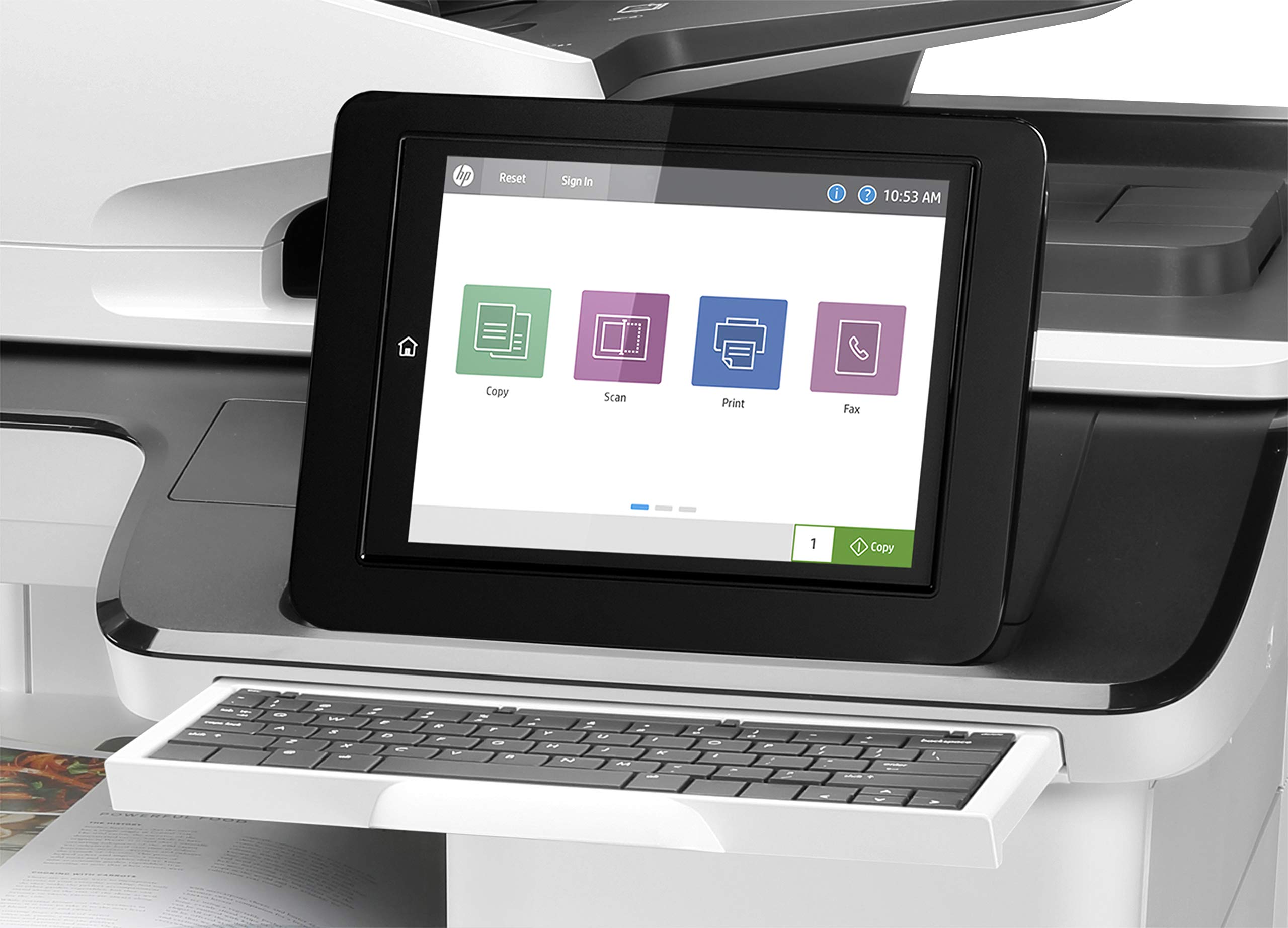 HP LaserJet Enterprise Flow MFP M776z MFP colour laser 297x864mm 46ppmcopy 46ppmprint 2300 sheets USB 2.0 LAN Wi-Fi USB 2.0