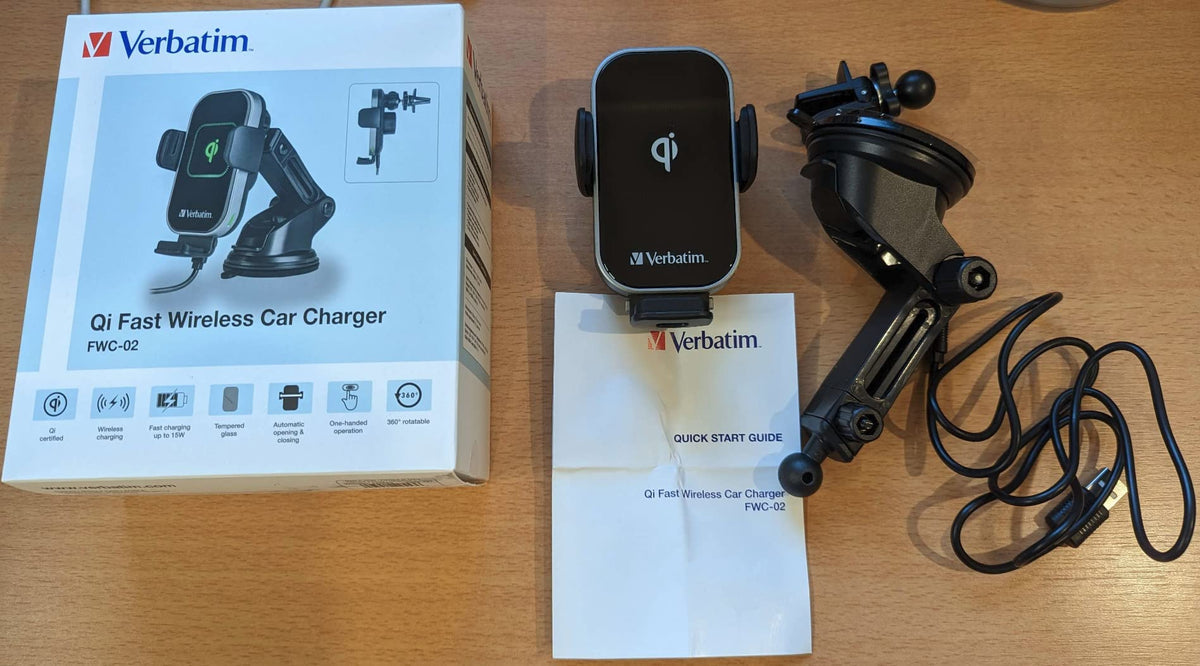 VERBATIM FWC-02 QI FAST WIRELESS CAR CHARGER WCF (P)