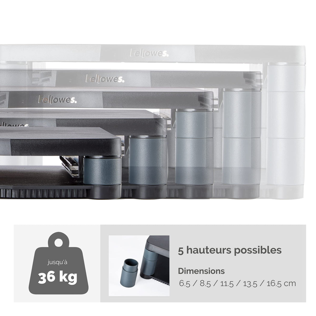 FELLOWES SUPPORT MONITEUR PREMIUM-GRAPH