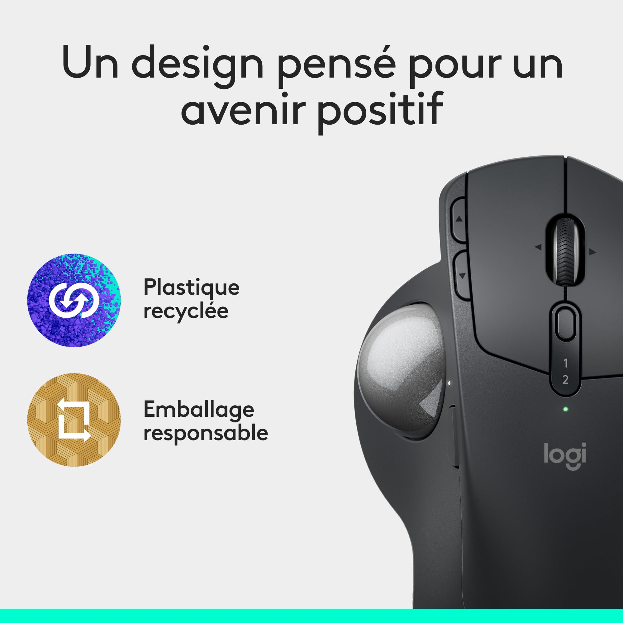 LOGITECH MX Ergo S Advanced Wireless Trackball - Graphite