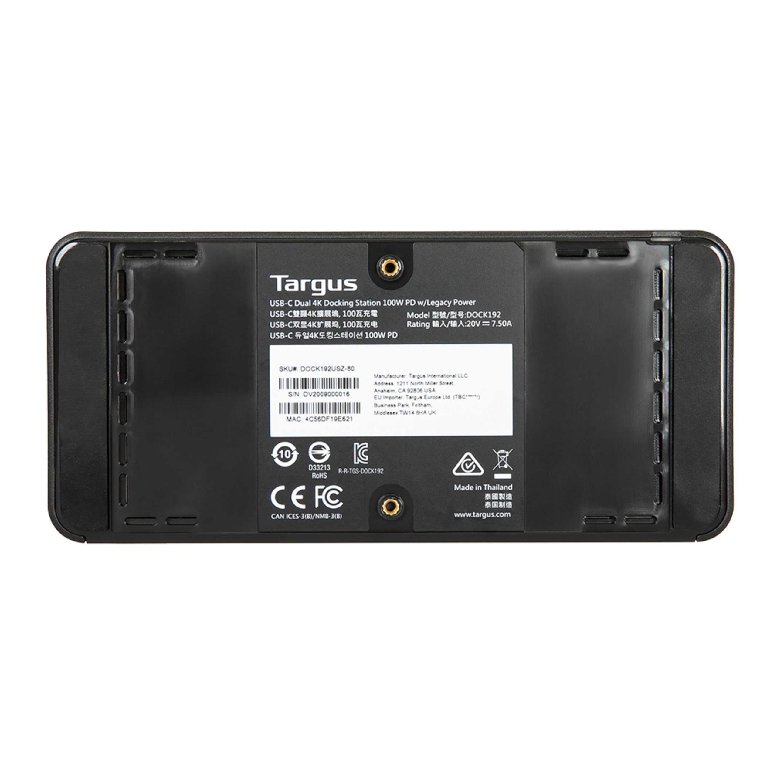 TARGUS USB-C Dual 4K Dock 100W