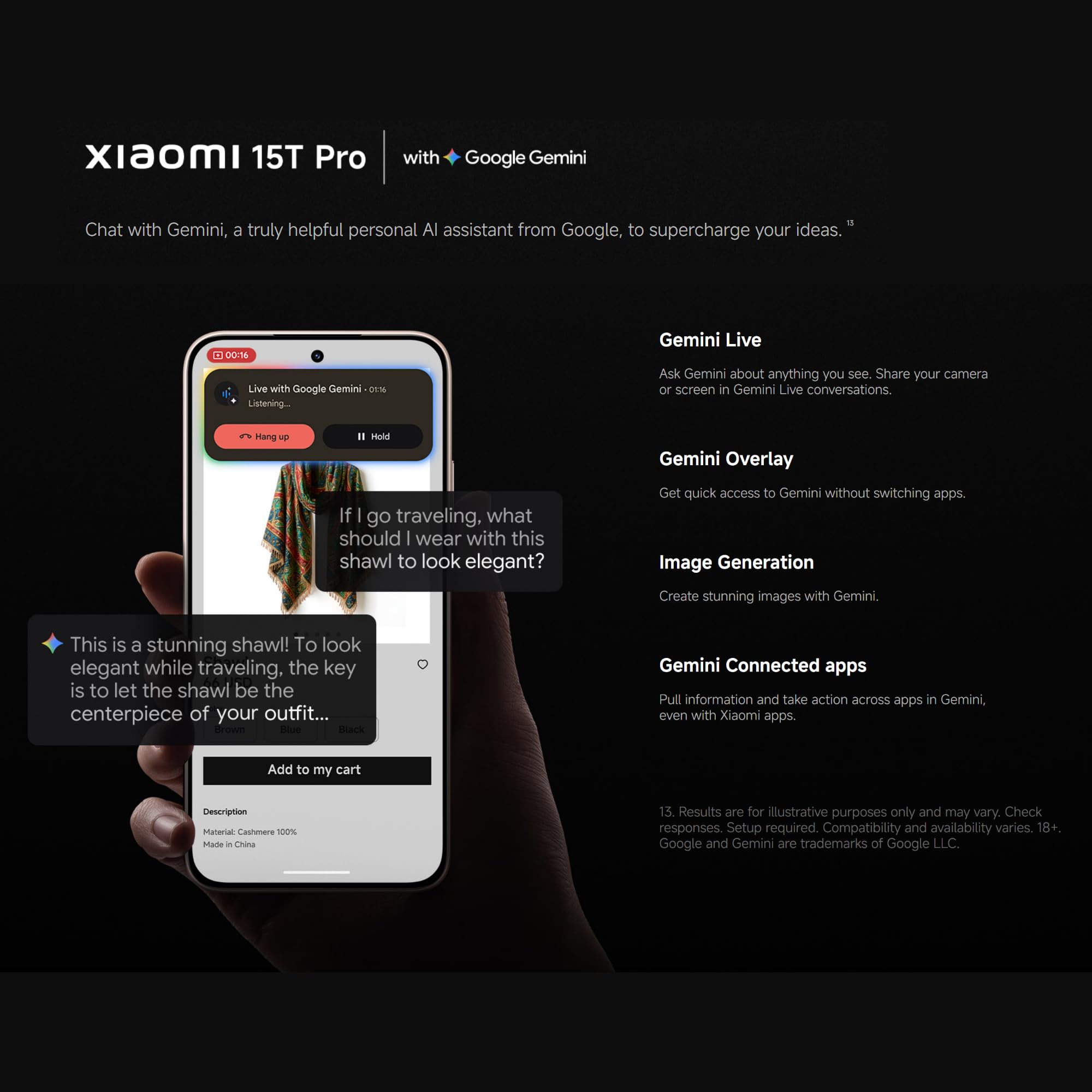 "Xiaomi 15T Pro 17,4 cm (6,83"") 12 Go 512 Go 5500 mAh Gris"