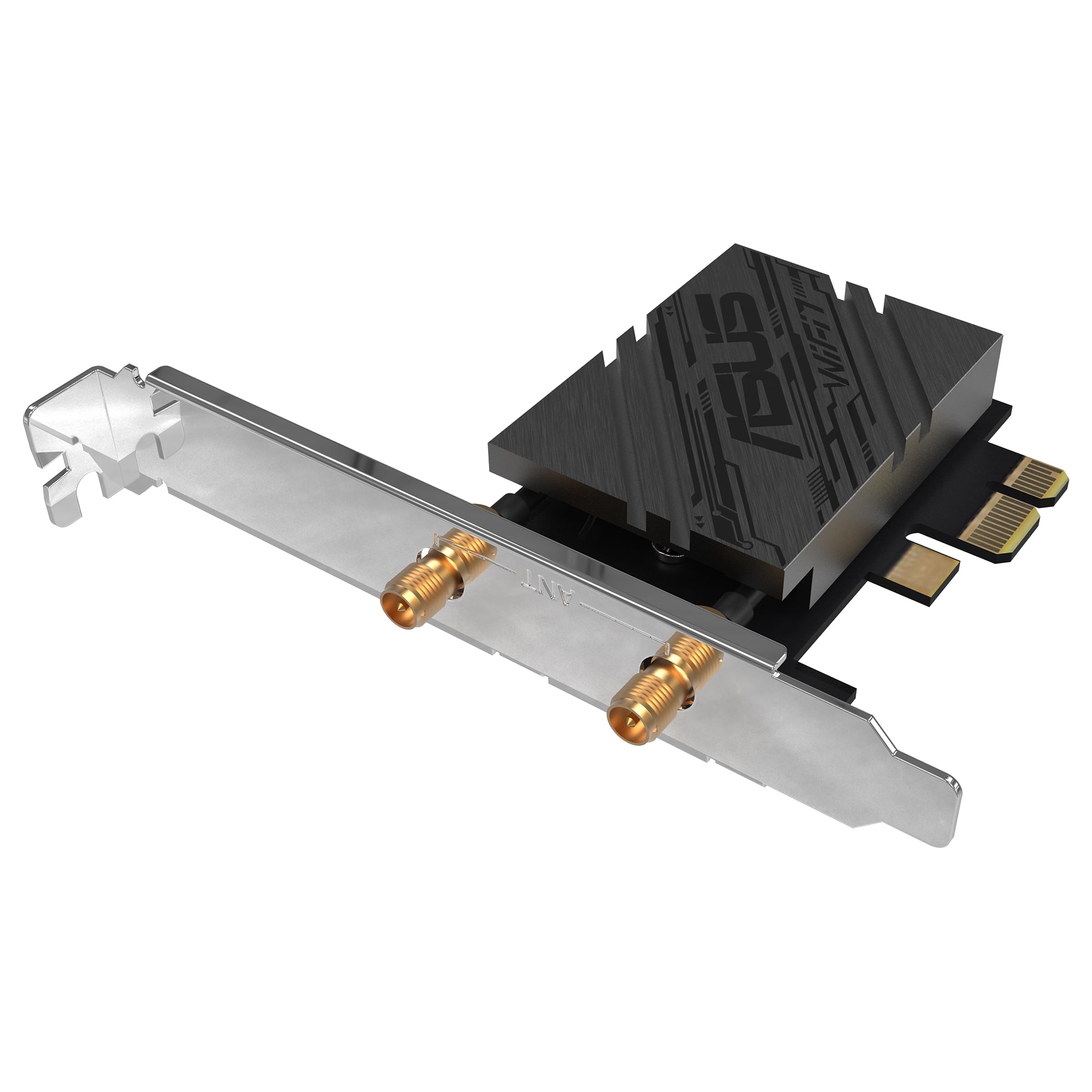 ASUS PCE-BE92BT WiFi 7 PCI-E Adapter with 2 external antennas and magnetized base