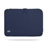 PORT DESIGNS Trendy Cotton Neoprene Laptop 13p-14p Sleeve L-shaped opening for easy access Stretchy cotton neoprene material Blue