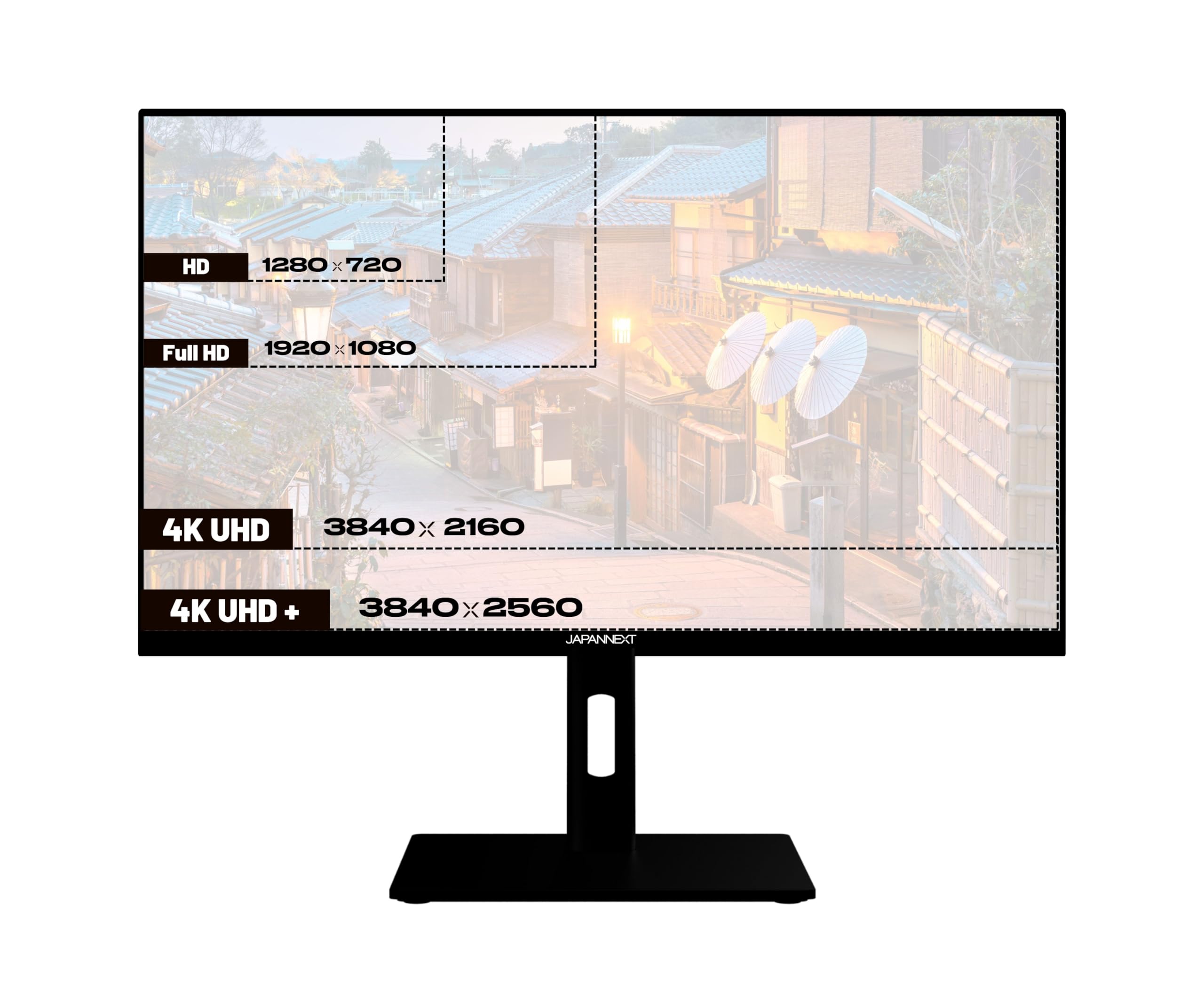JAPANNEXT - Écran LCD - 28.2p - 3840x2560 4K 60 Hz - IPS - 5 ms - Garantie 3 ans