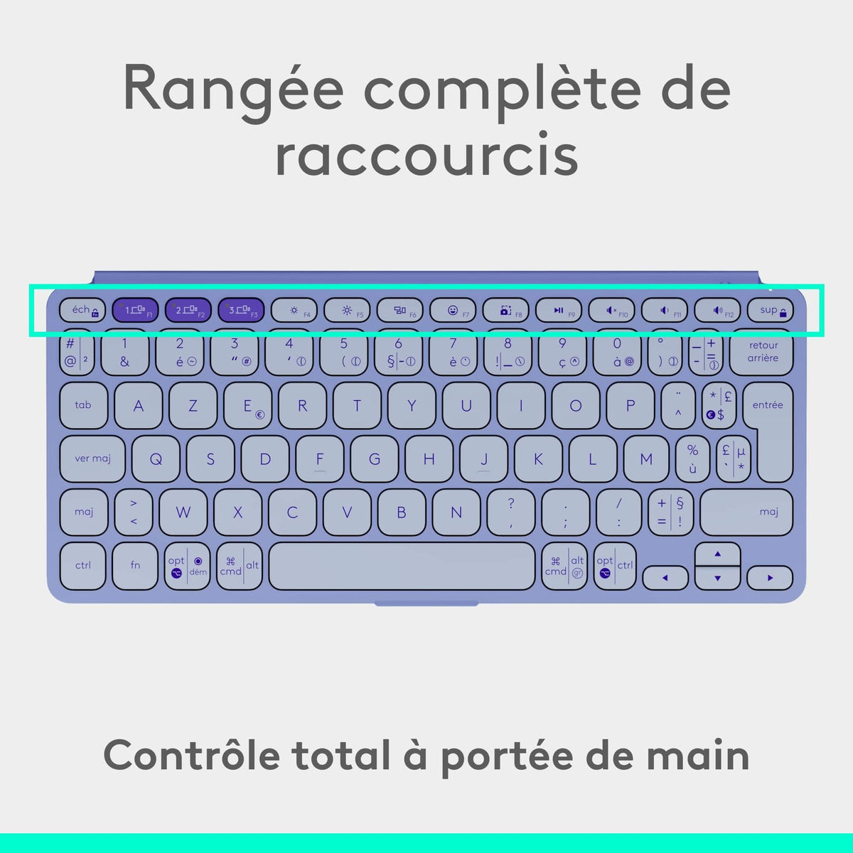 LOGITECH Keys-To-Go 2 - Lilac - WESTMID-511 (FR)