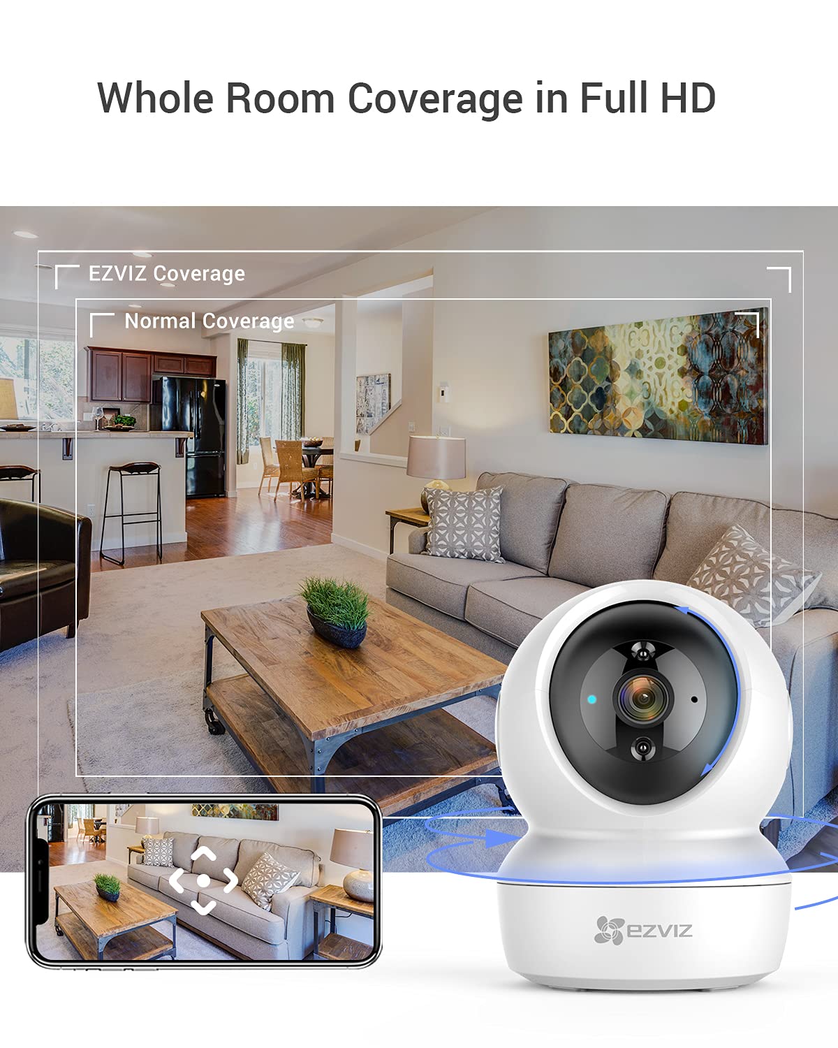 Camera motorisee P+T Full HD 1080p/Wi-