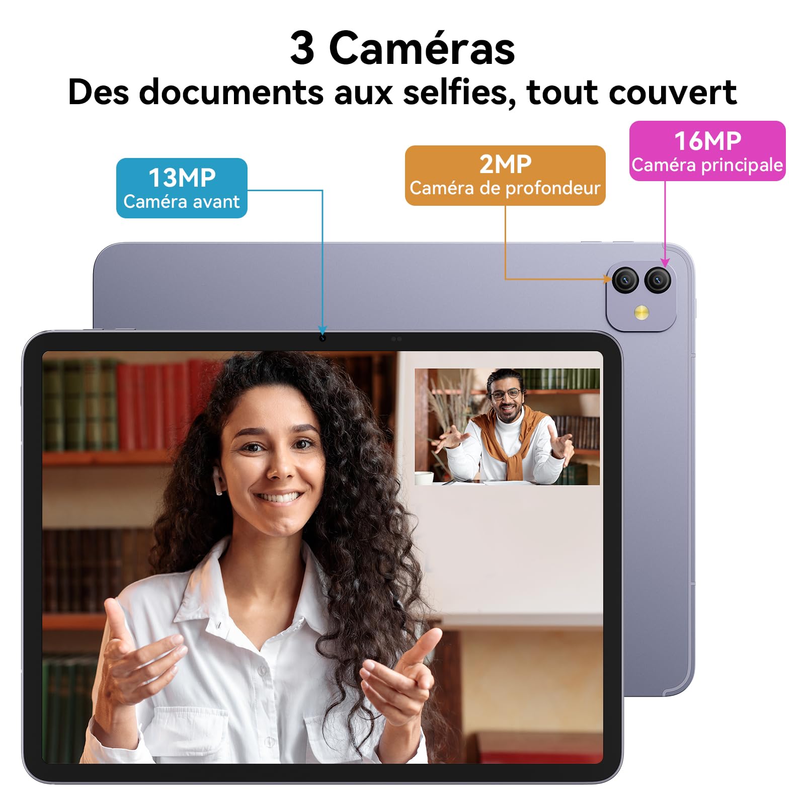 Blackview Link 8 (Tablette Wifi - 12.7'' - 256 Go, 6 Go RAM) Violet