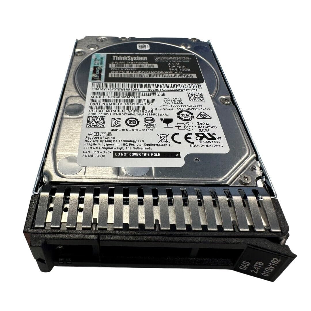 LENOVO ISG 2.4TB Enterprise Performance 2.5inch 10K SAS 12Gb Hot Swap 512e HDD