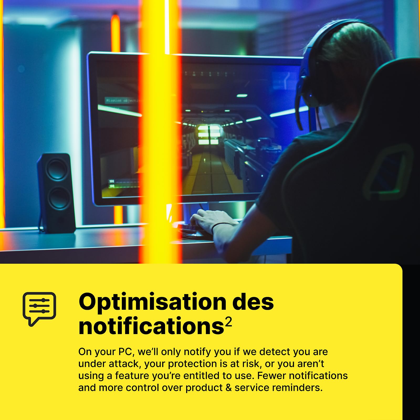 NORTON 360 FOR GAMERS 50GB FR 1 USER 3 D