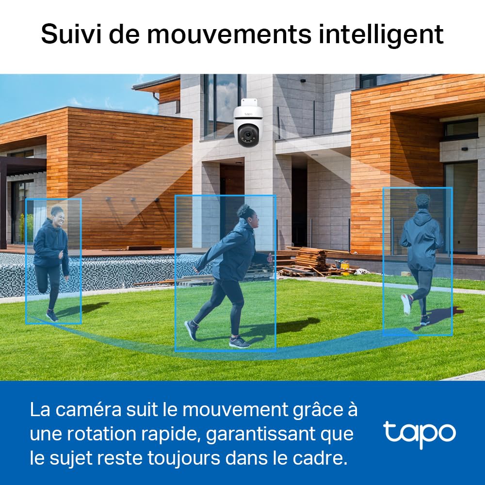 TP-LINK Outdoor Pan/Tilt Security WiFi Camera 2K Resolution-With The Resolution of 2304x1296px