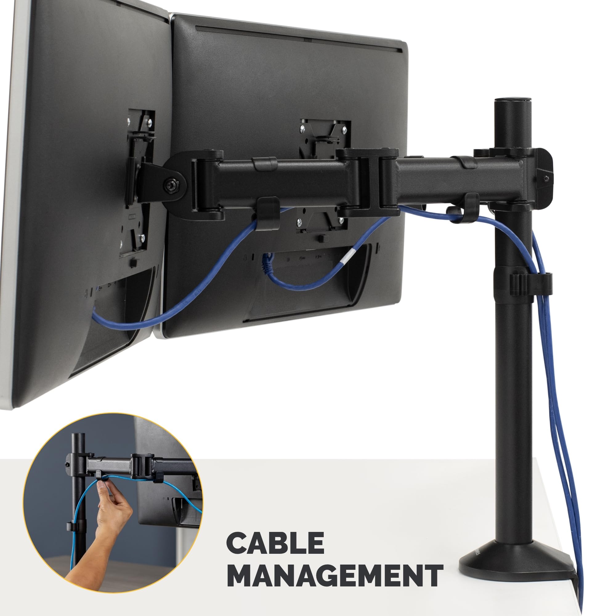 FELLOWES Bras porte-écran double - Reflex