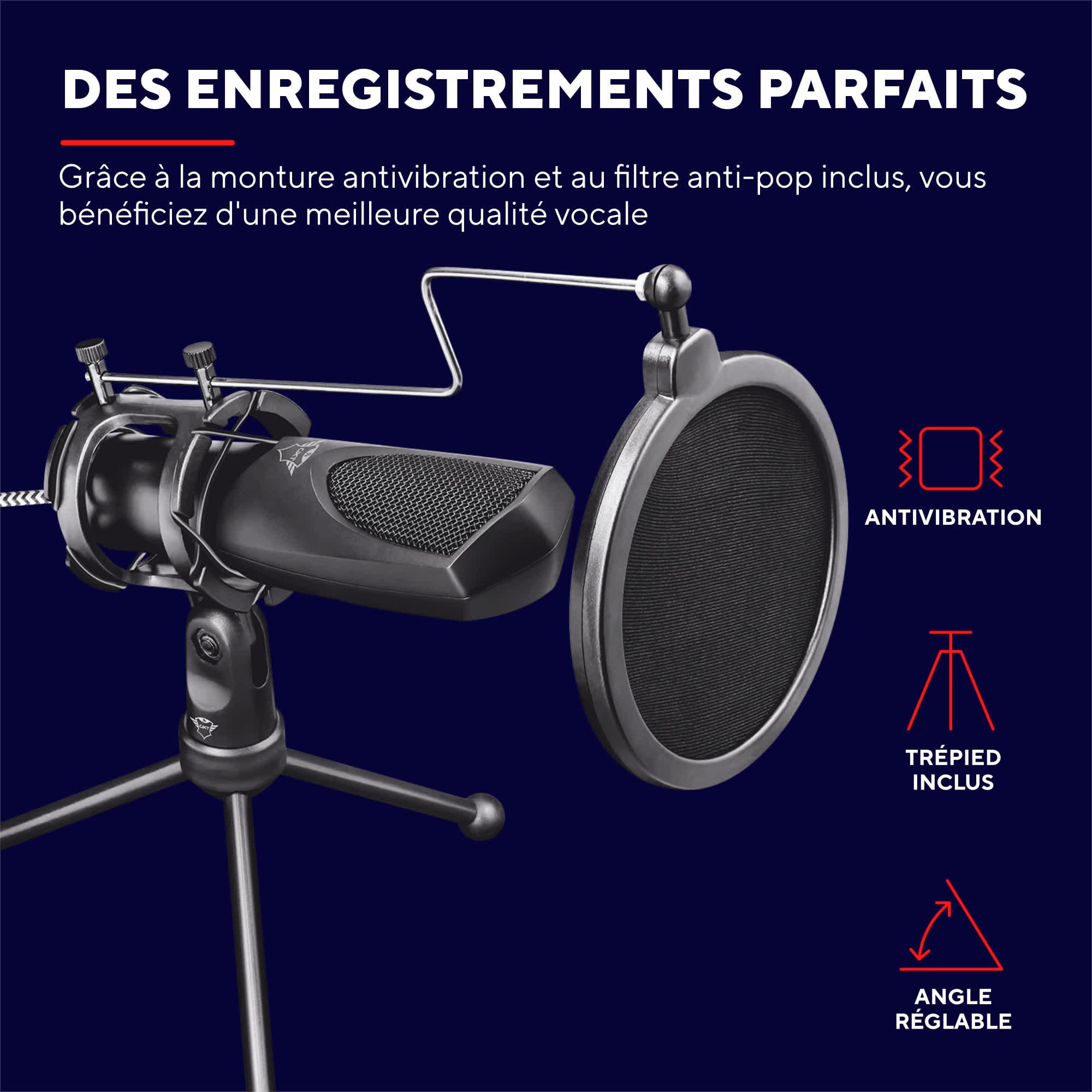 TRUST Microphone streaming MANTIS - GXT232