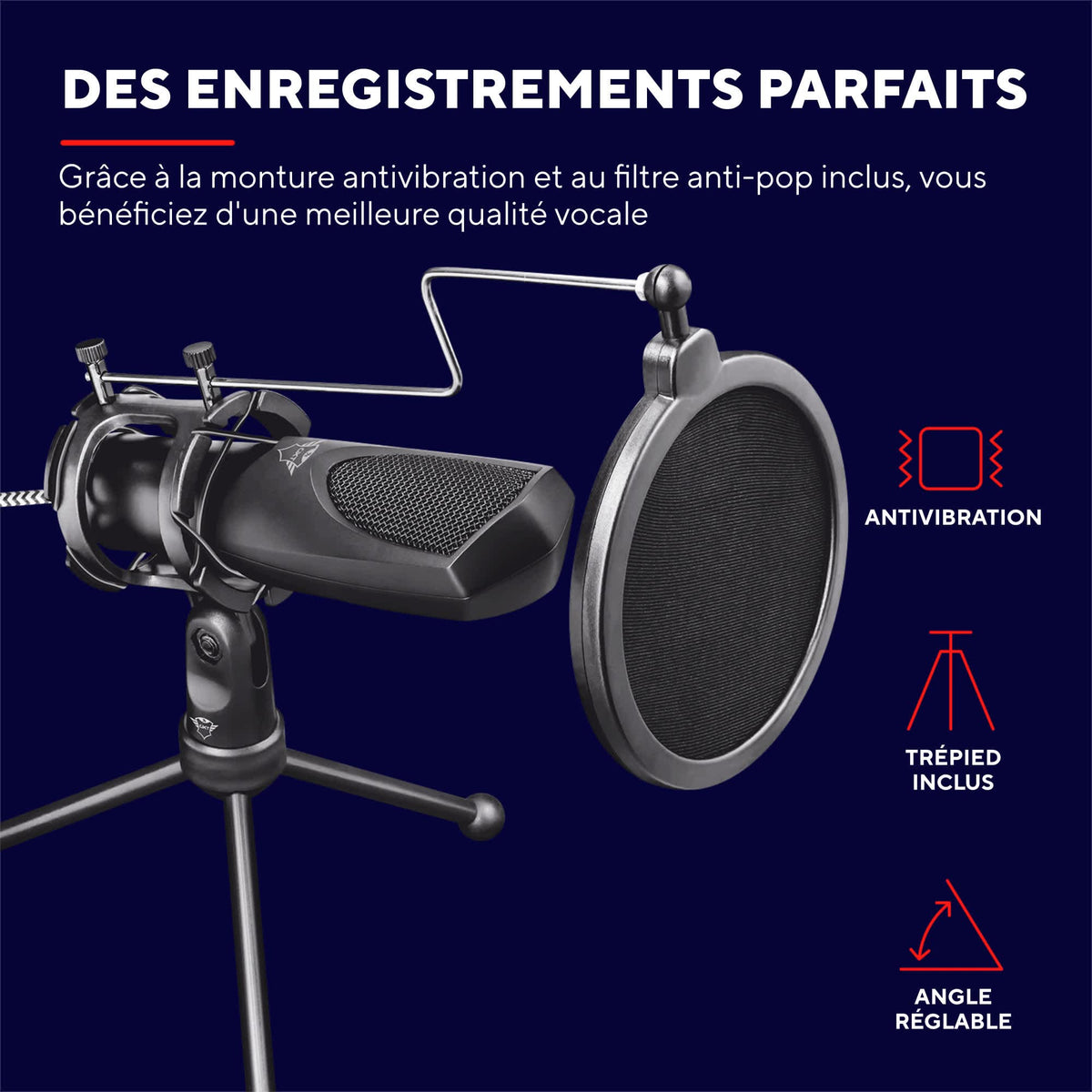 TRUST Microphone streaming MANTIS - GXT232