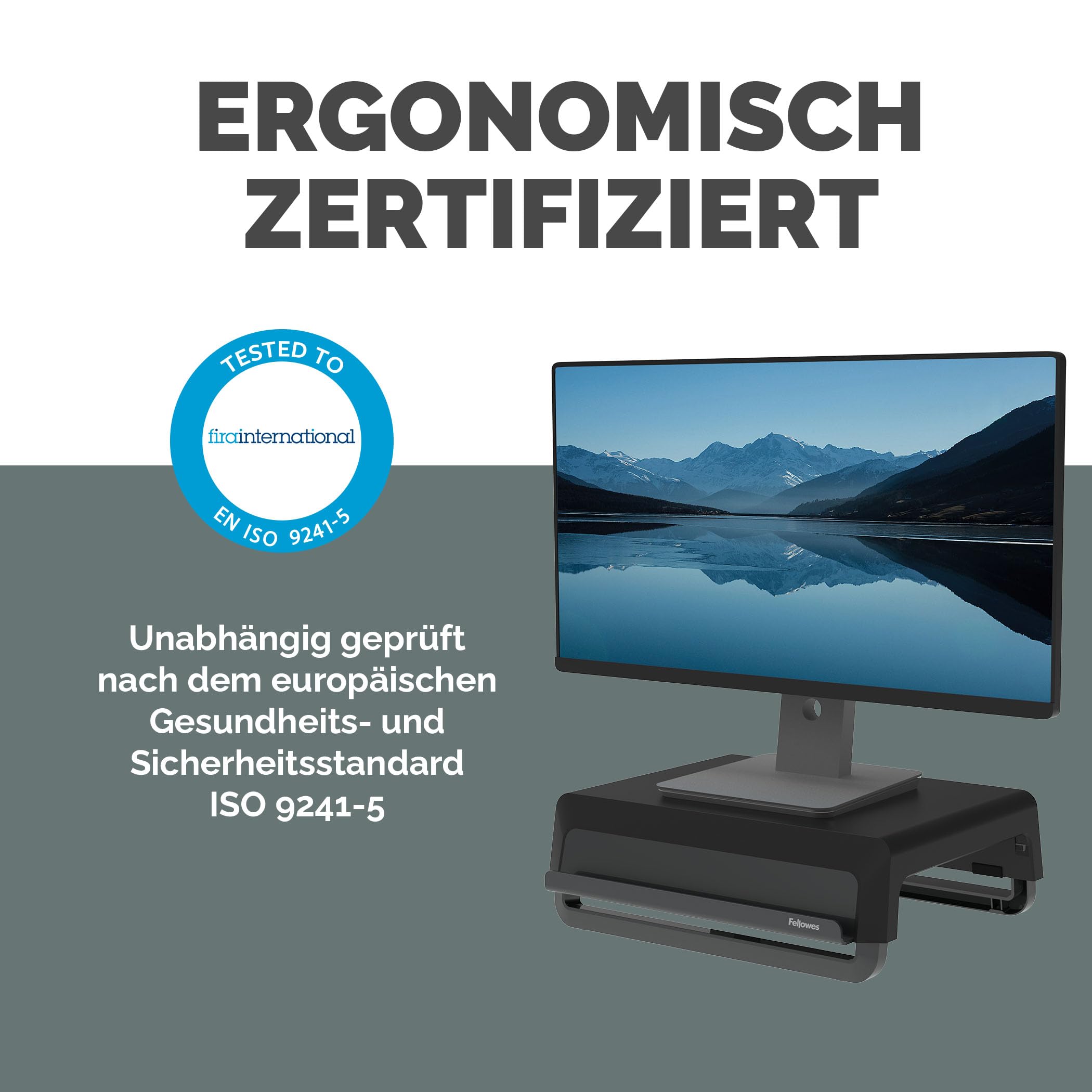 FELLOWES Monitor Support Breyta Black