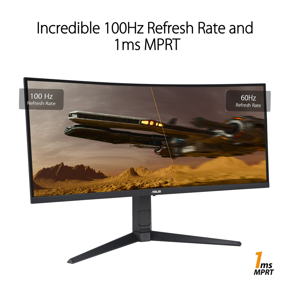 ASUS TUF Gaming VG34VQEL1A 34p UWQHD Curved Monitor 100Hz 1ms MPRT FreeSync HDR 10 VA Panel 21:9 3440x1440 DP HDMI USB Ergonomic